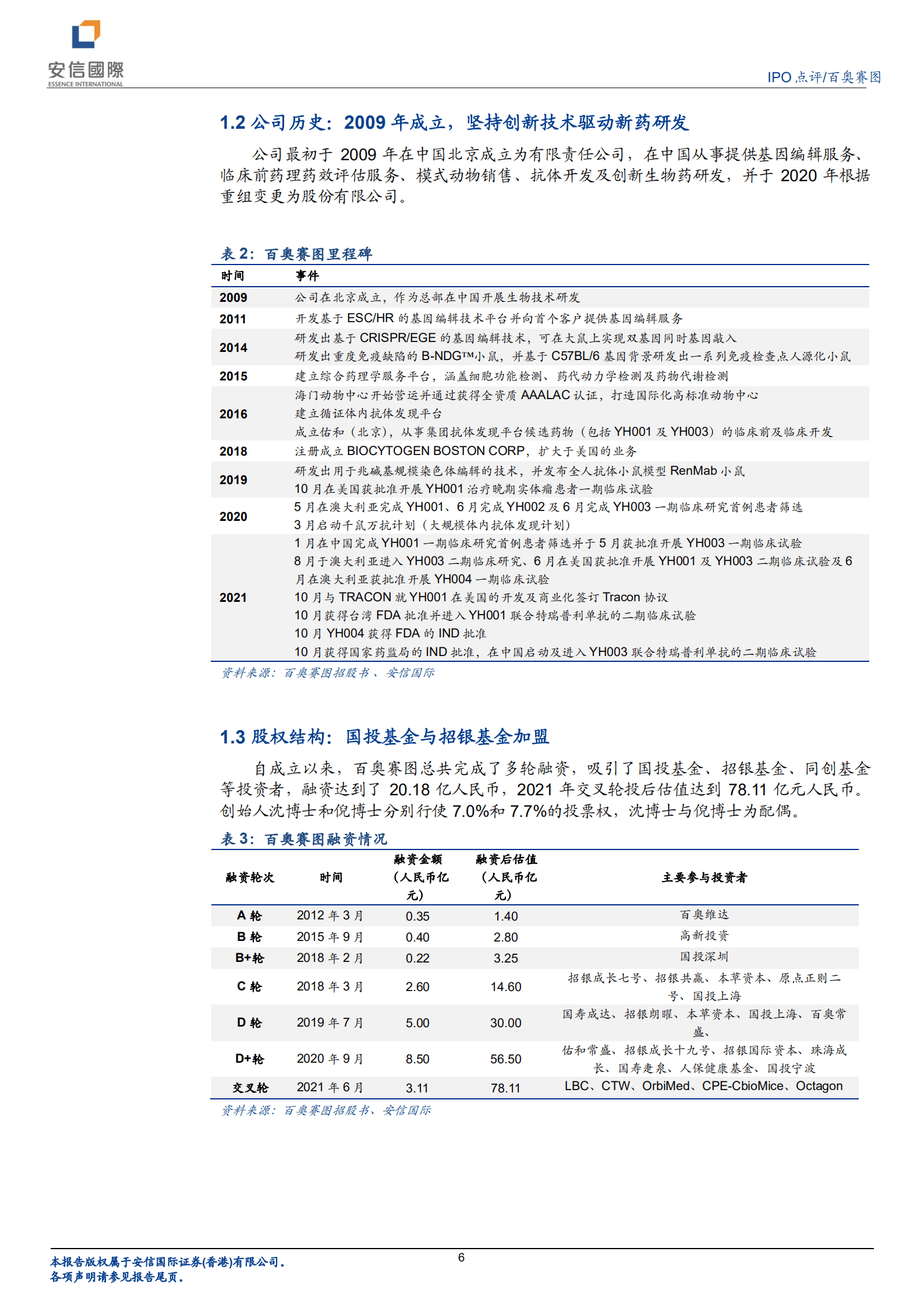 百奥赛图：依托全人源小鼠技术平台的抗体开发及临床前研究服务公司-220819.pdf 第6页