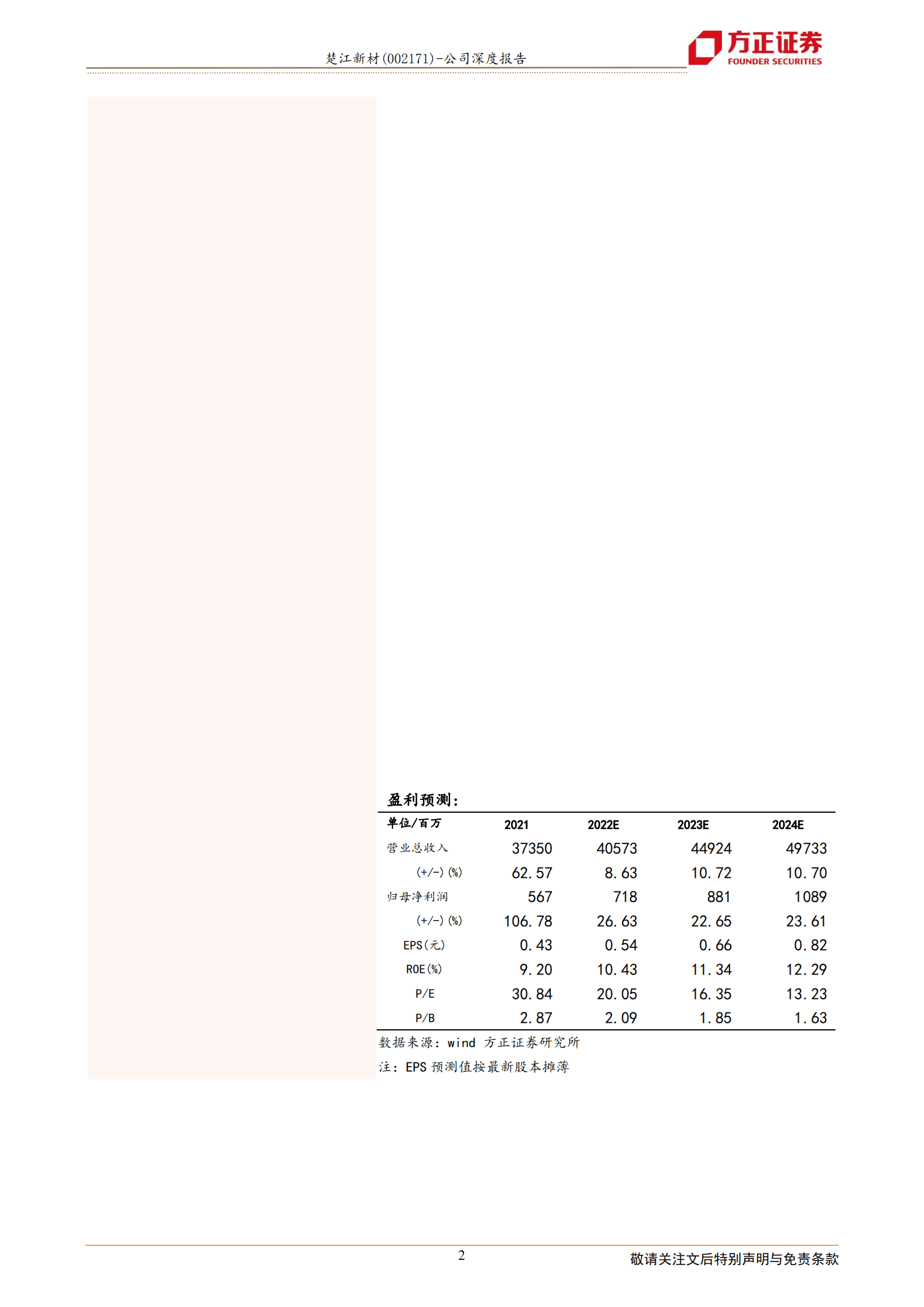 楚江新材-铜基材料龙头优势稳固，军工碳材料空间广阔-220823.pdf 第2页
