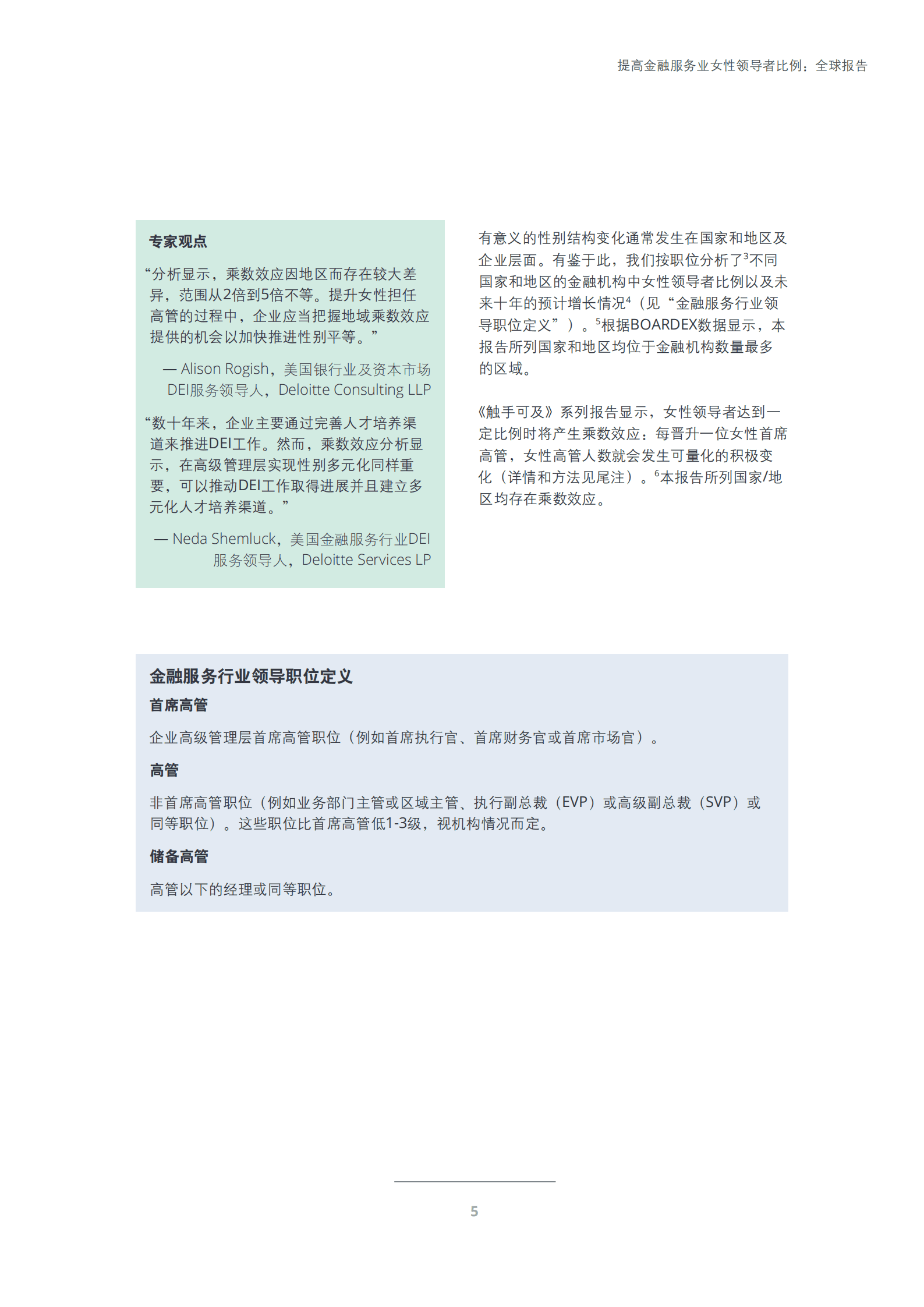 德勤：提高金融服务业女性领导者比例：全球报告（2022）.pdf 第6页
