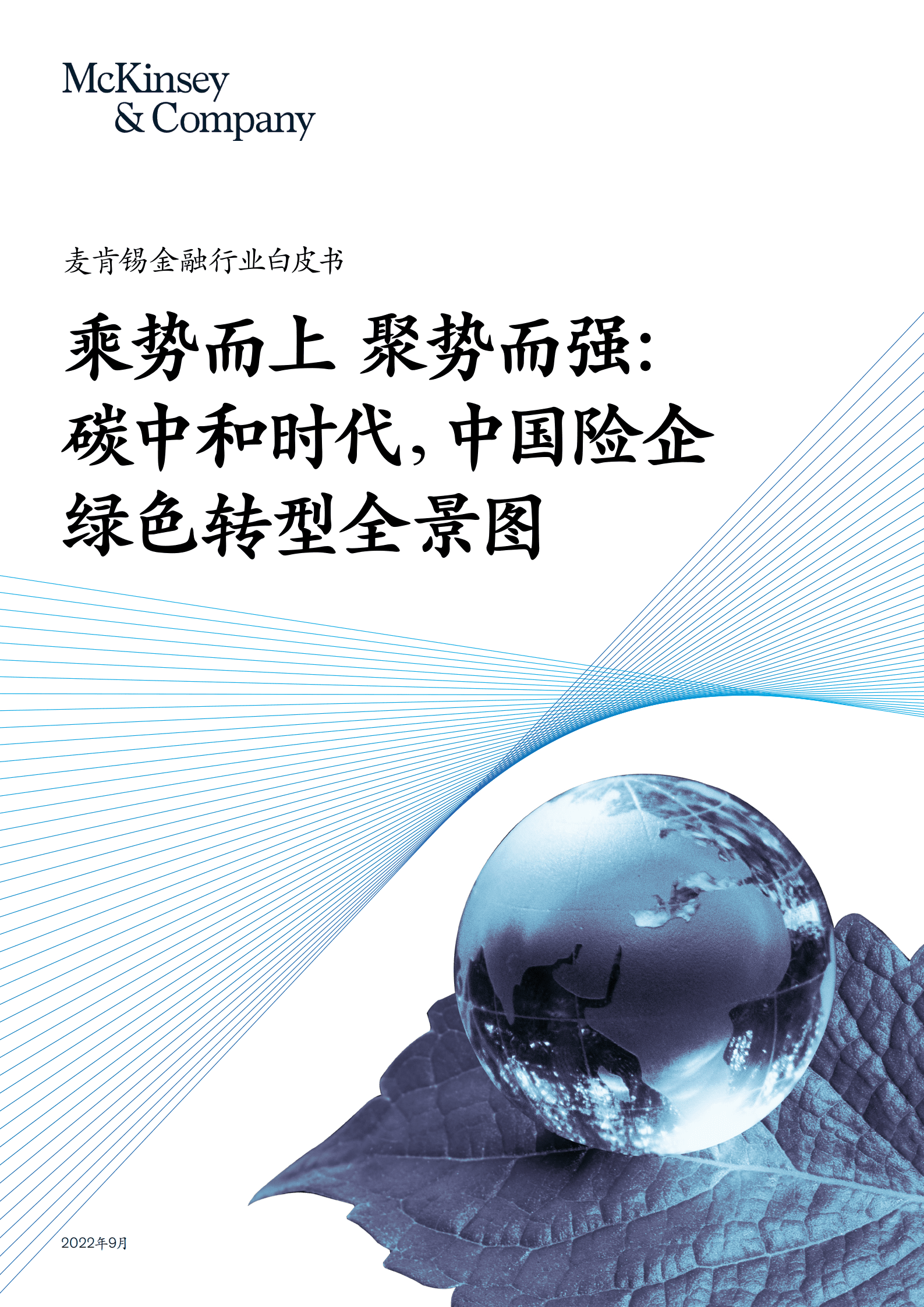 麦肯锡：碳中和时代中国险企绿色转型全景图（2022）.pdf 第1页