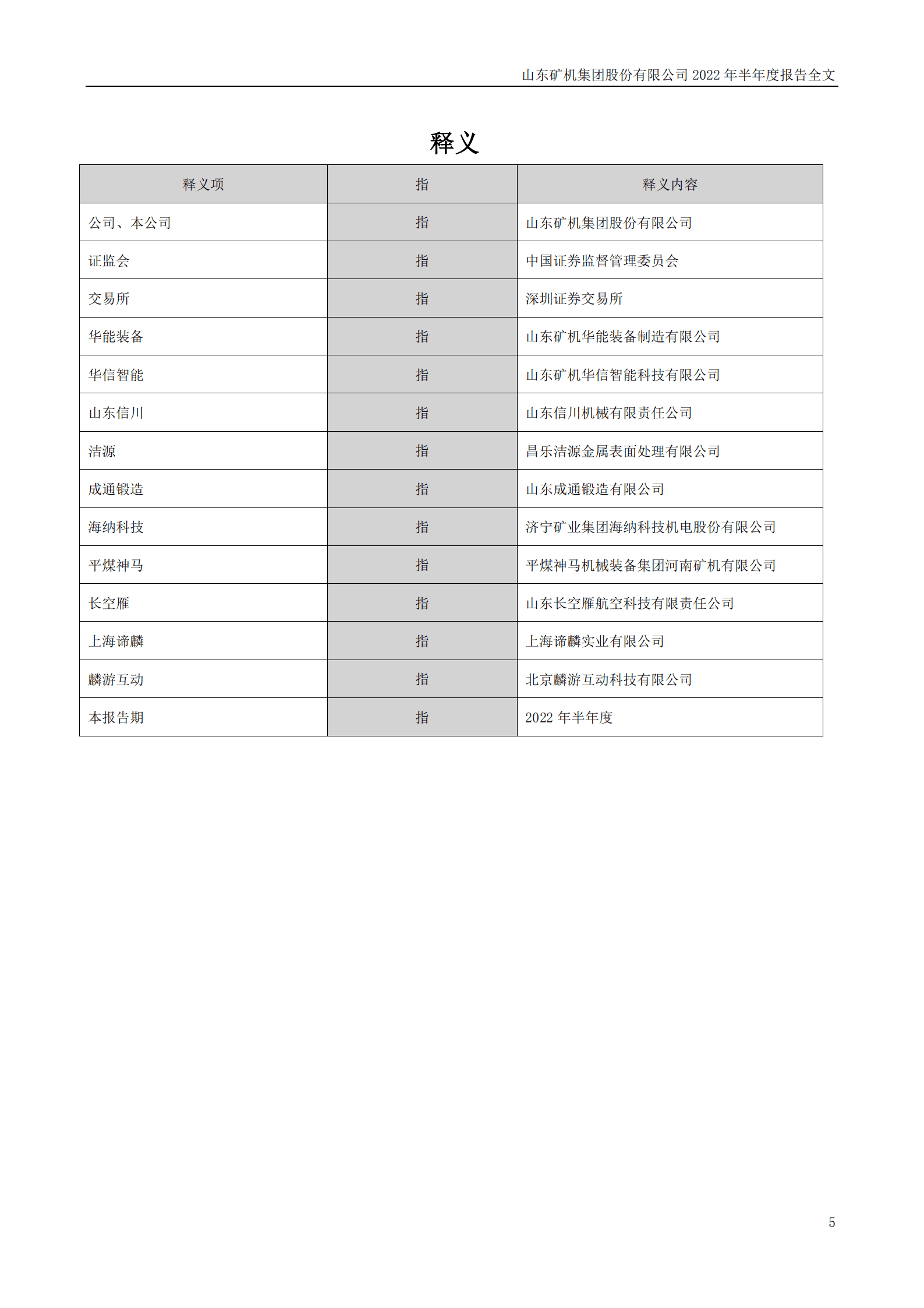 山东矿机集团股份有限公司2022年半年度报告.PDF 第5页