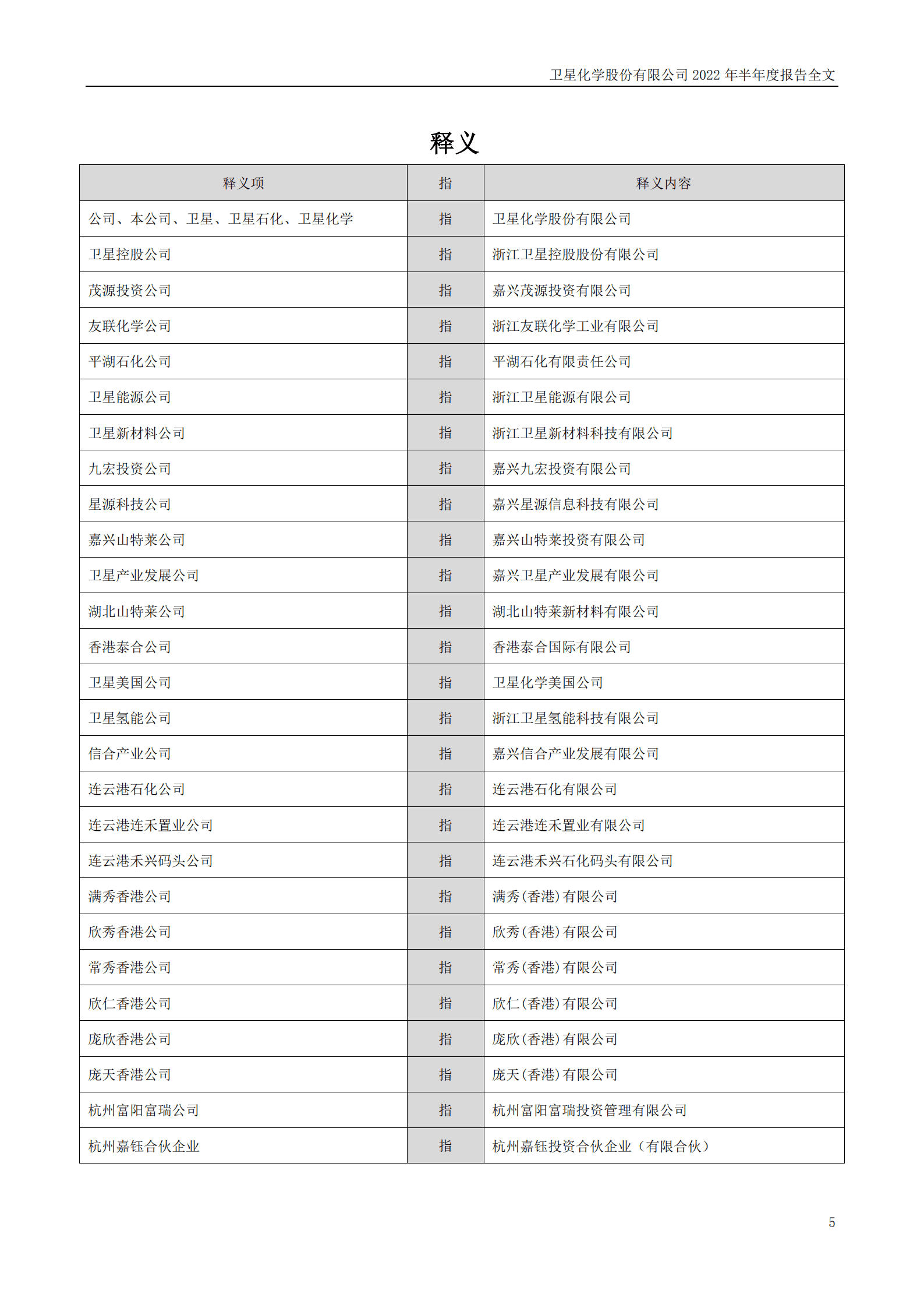卫星化学股份有限公司2022年半年度报告.PDF 第5页