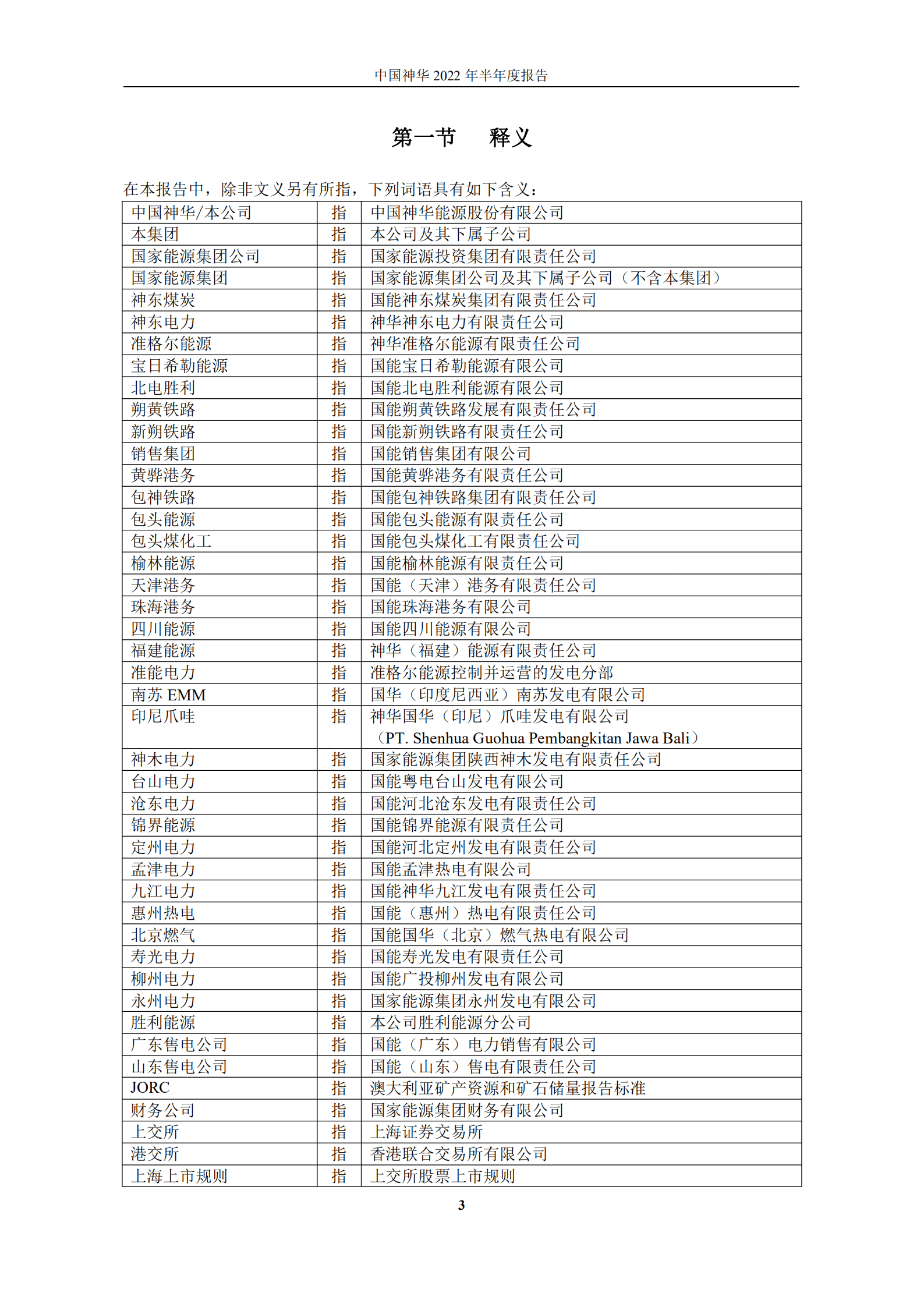 中国神华能源股份有限公司2022年半年度报告.PDF 第3页