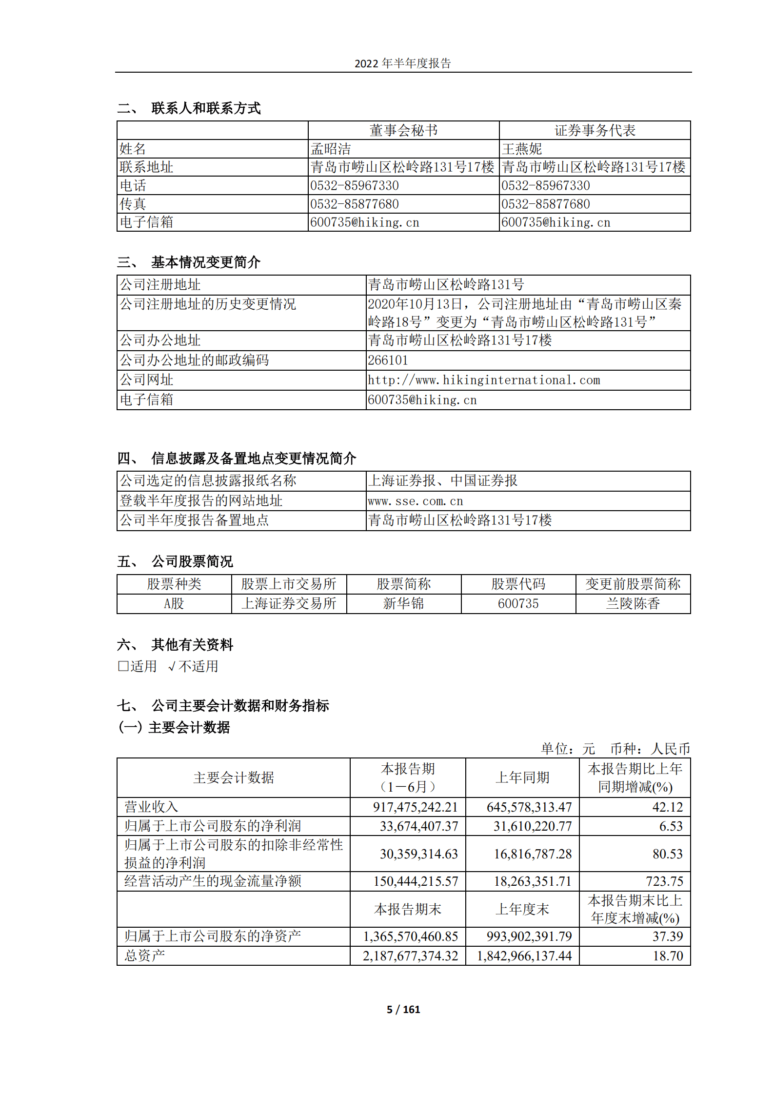 山东新华锦国际股份有限公司2022年半年度报告.PDF 第5页