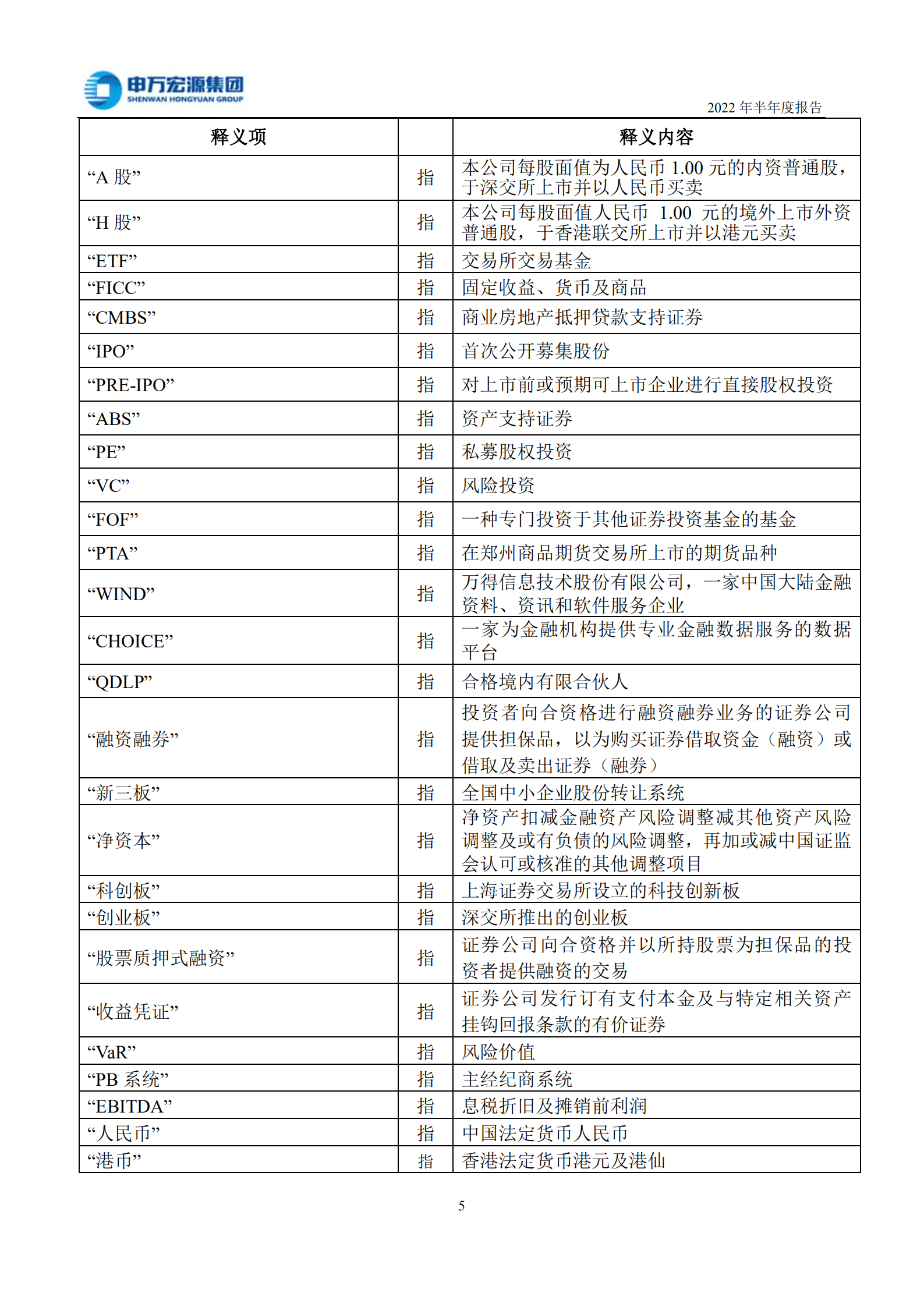 申万宏源集团股份有限公司2022年半年度报告.PDF 第6页