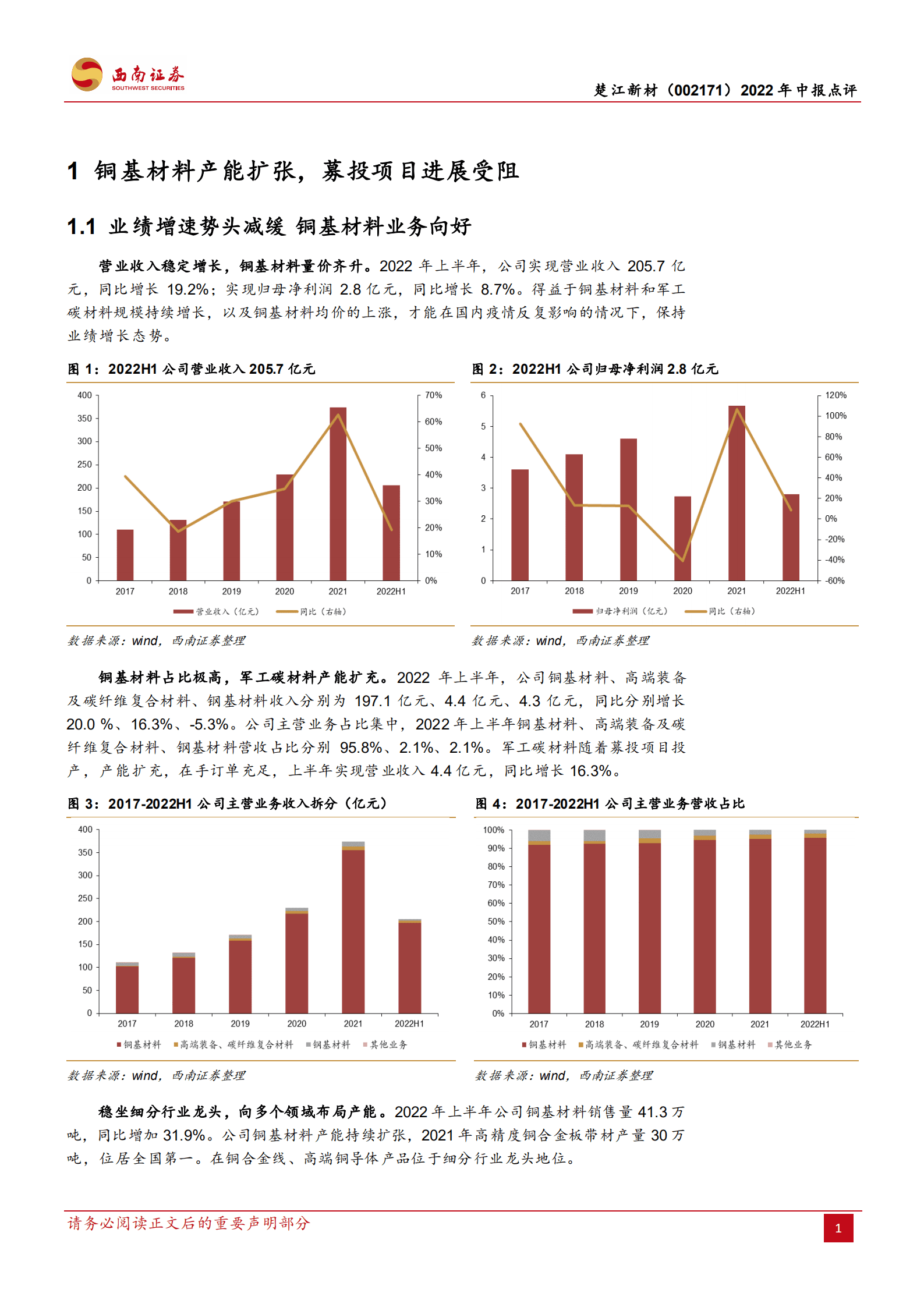 楚江新材-加注碳纤维新动力，铜基龙头蓄势待发-220831.pdf 第4页