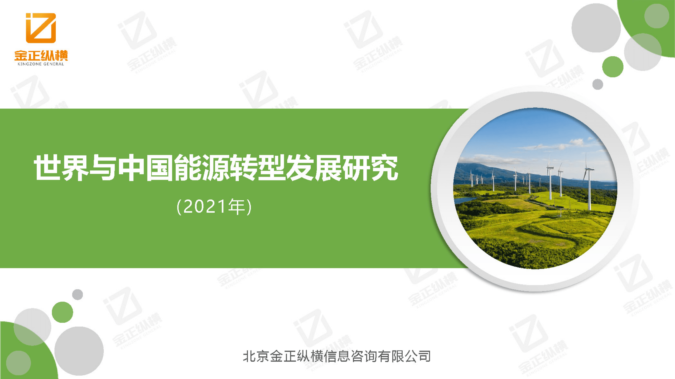 金正纵横：2021世界与中国能源转型发展研究报告.pdf 第1页