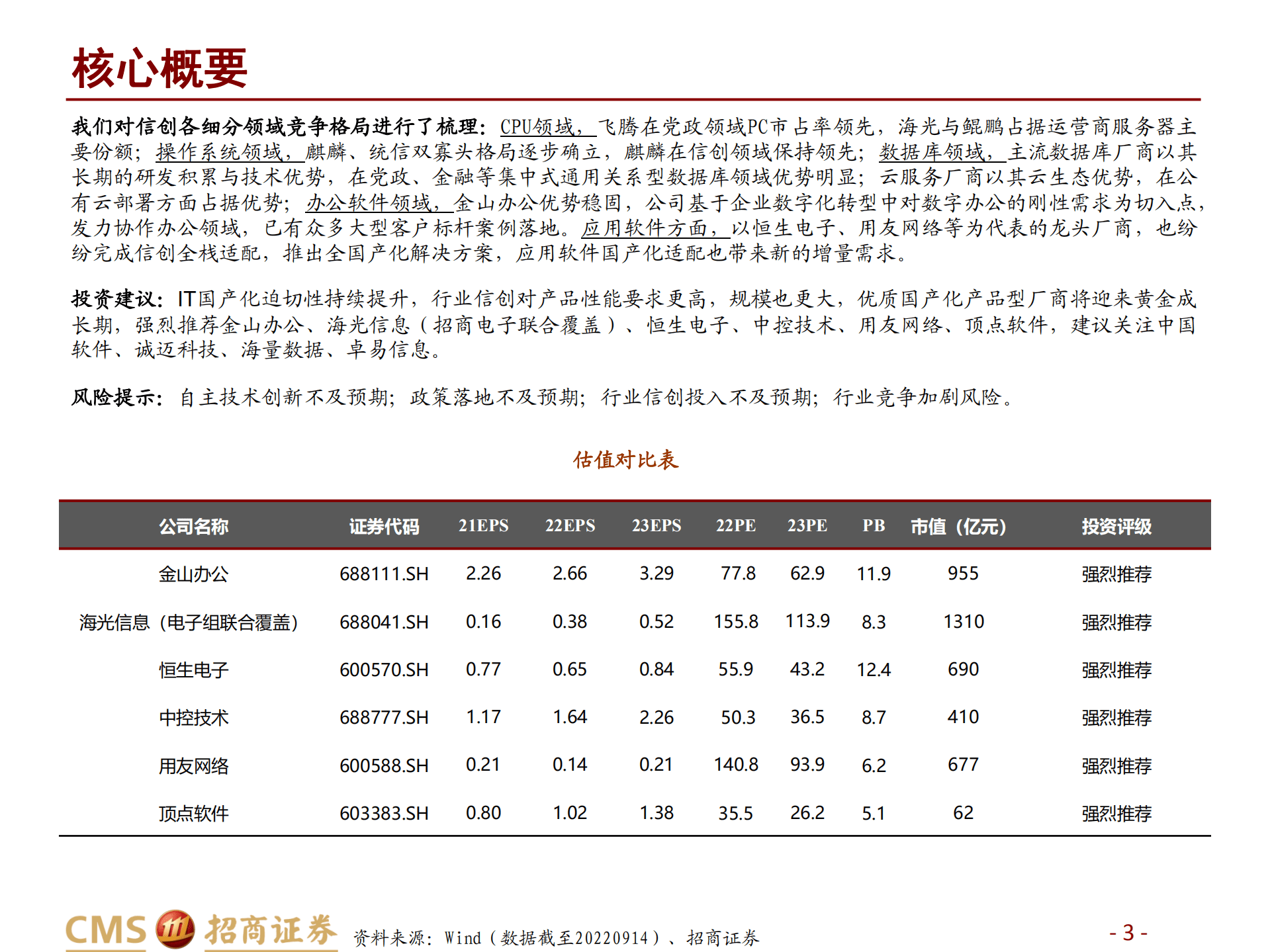 计算机行业信创研究系列：以Wintel与A~A联盟为鉴看国内信创发展机遇，自主软件将迎黄金成长期-220915.pdf 第3页