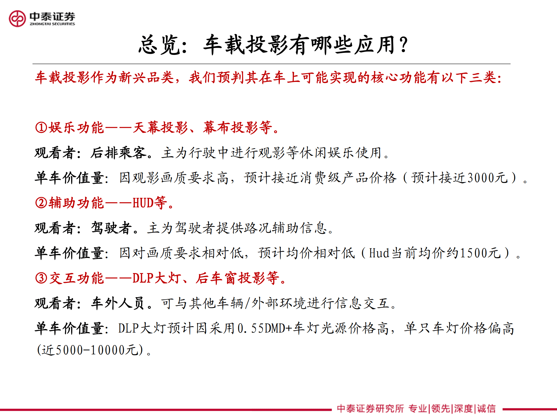 家电&医美&科技消费行业车载投影前瞻： 投影的未来-220912.pdf 第3页