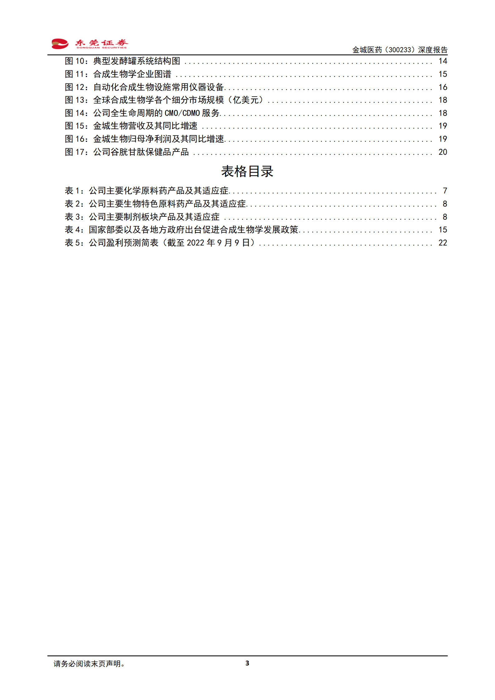 金城医药-深度报告：依托&ldquo;双合成技术平台&rdquo;，多款产品未来有望放量-220913.pdf 第3页