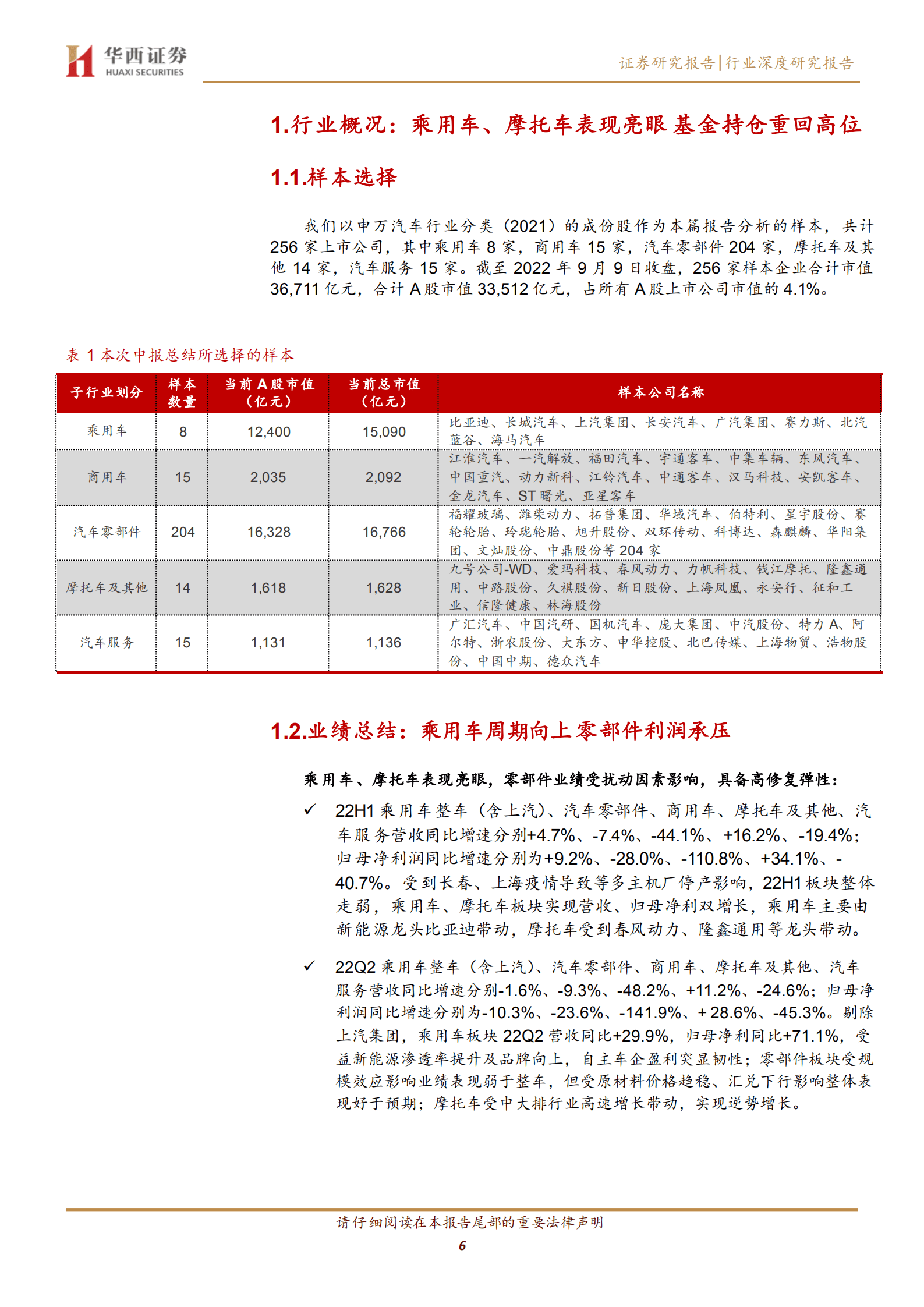 汽车与汽车零部件行业22H1半年报总结：电动智能超预期，中期成长再强化-220912.pdf 第6页