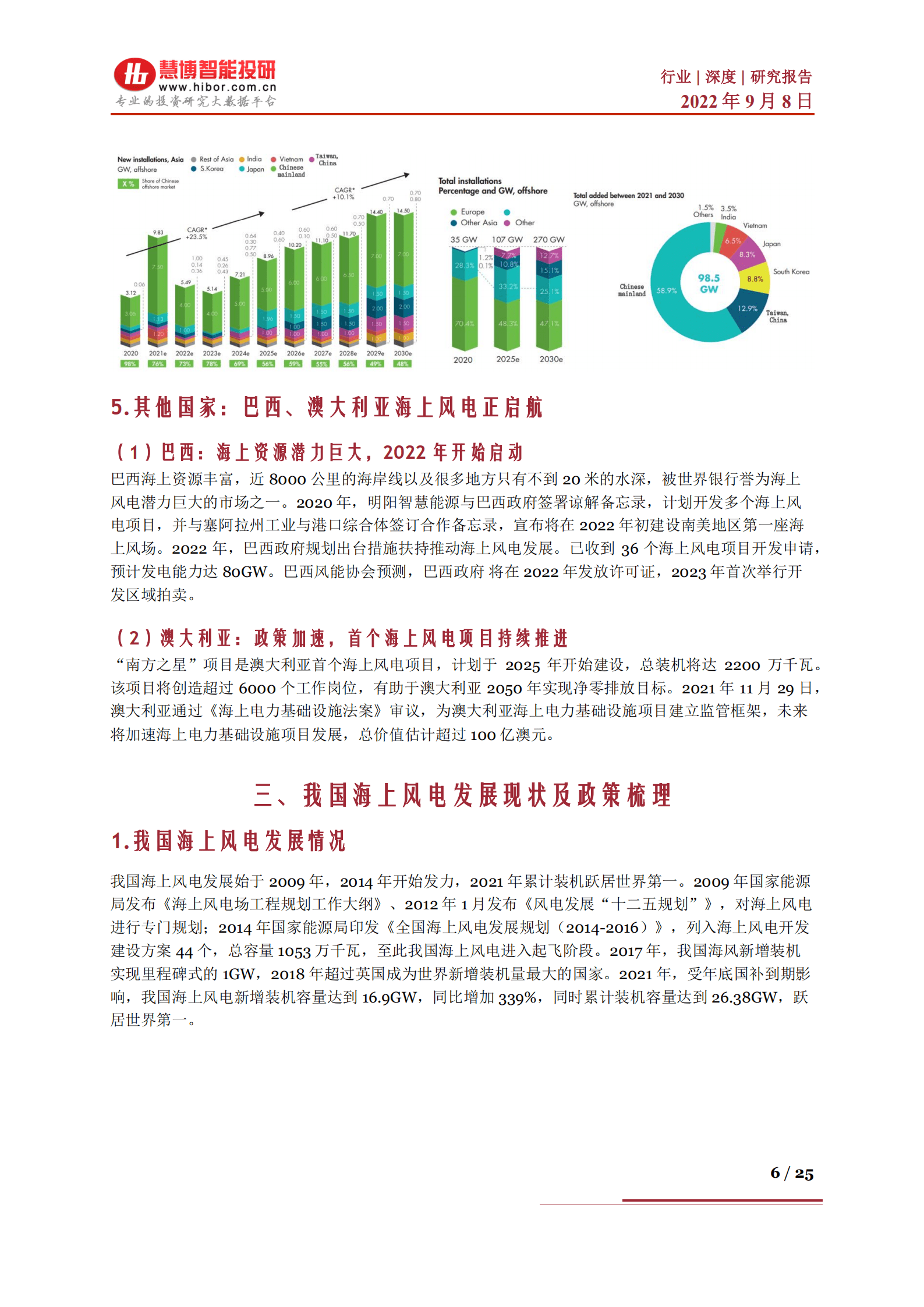 海上风电行业深度：市场分析、产业链及相关公司深度梳理-220908.pdf 第6页