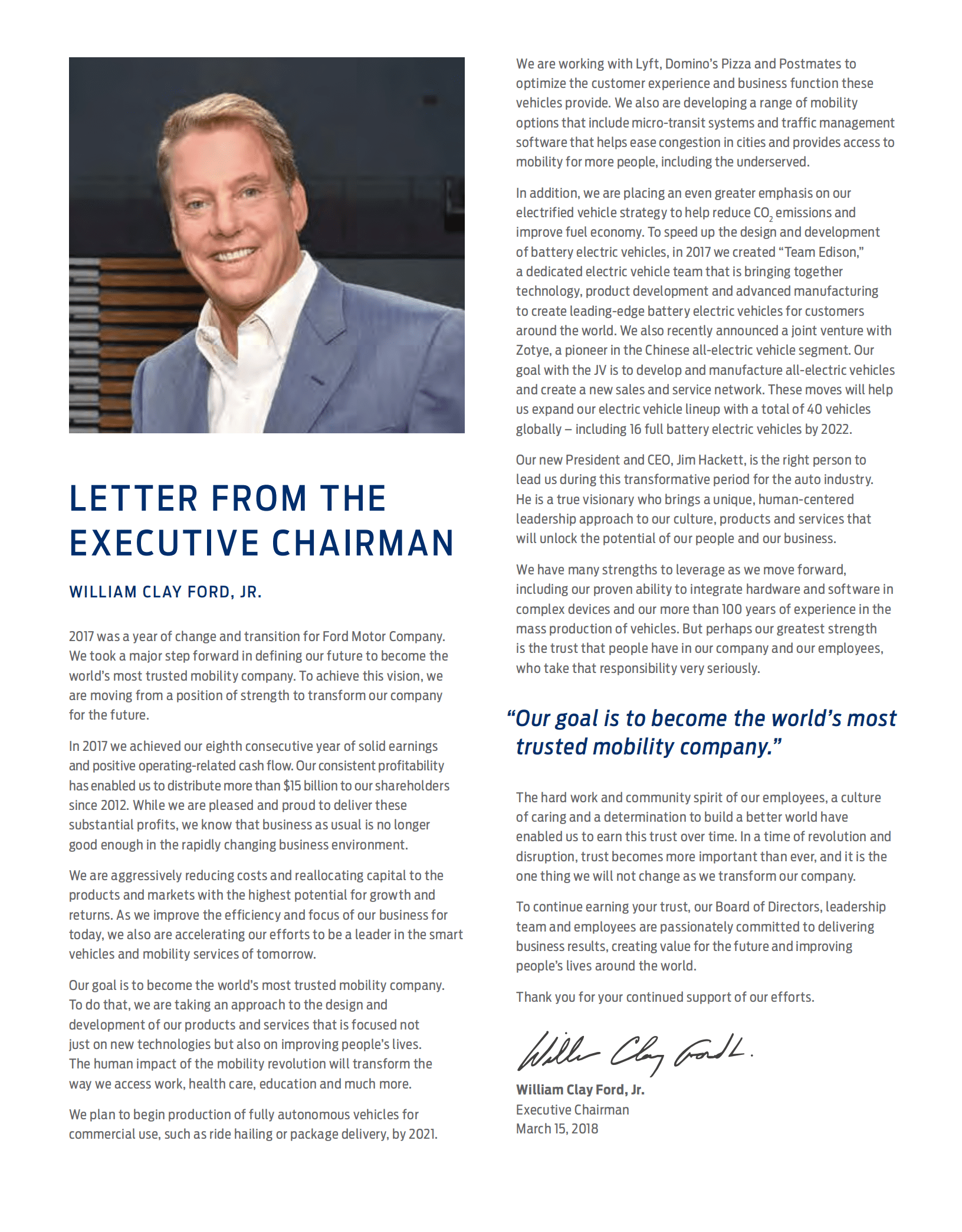 福特汽车公司（FORD MOTOR）2017年年度报告（英文版）.pdf 第3页