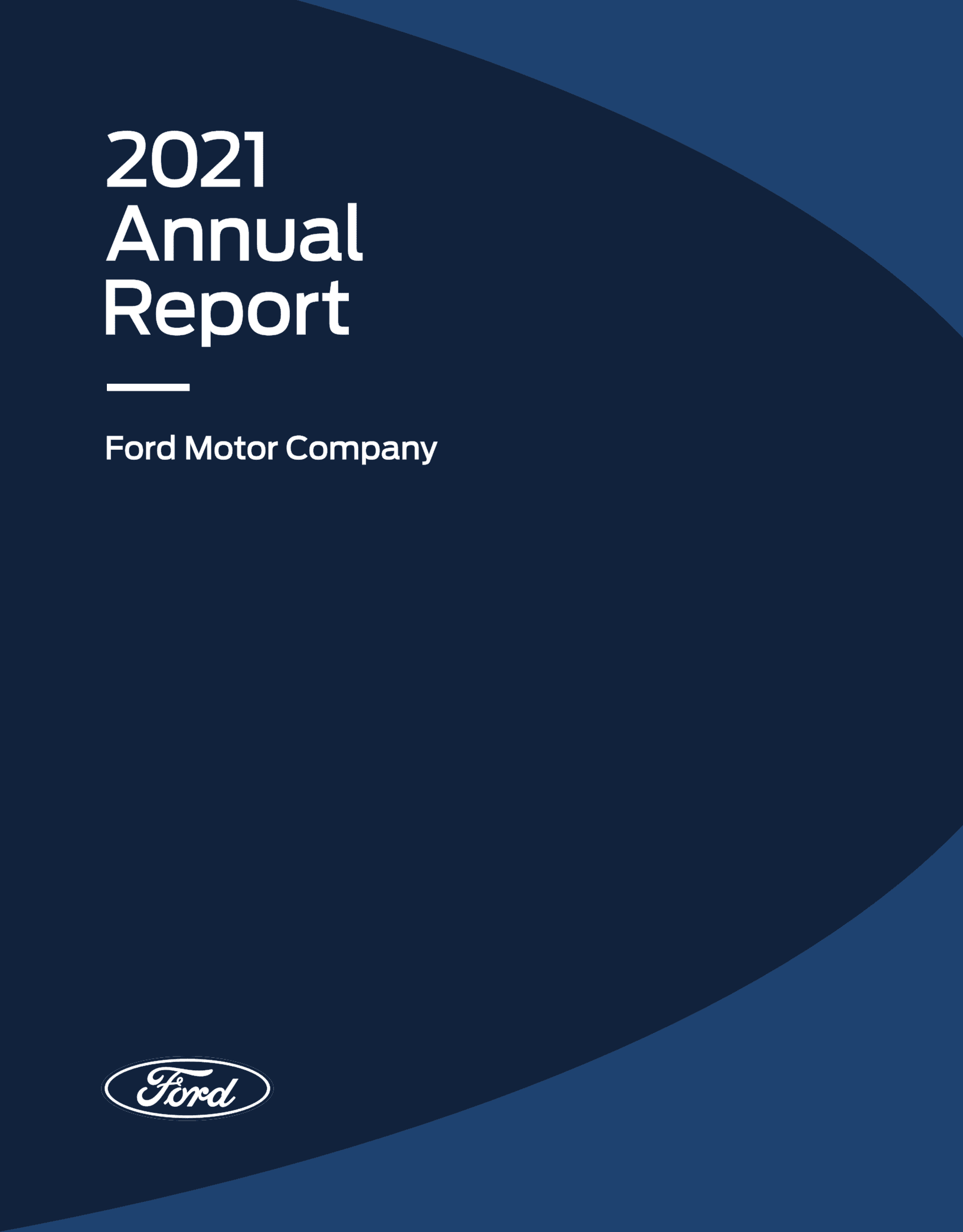 福特汽车公司（FORD MOTOR）2021年年度报告（英文版）.pdf 第1页