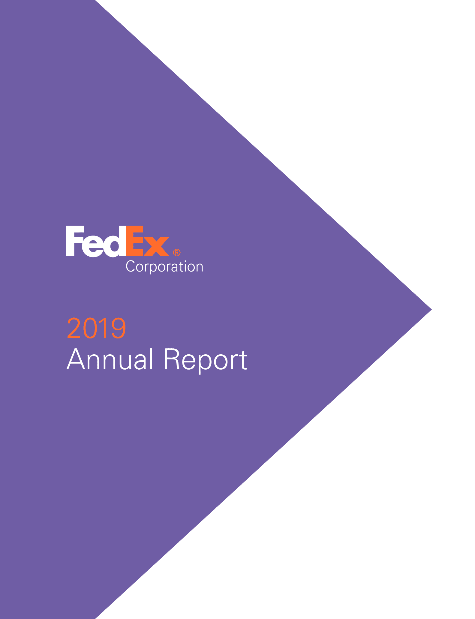 联邦快递（FEDEX）2019财年年度报告（英文版）.pdf 第1页