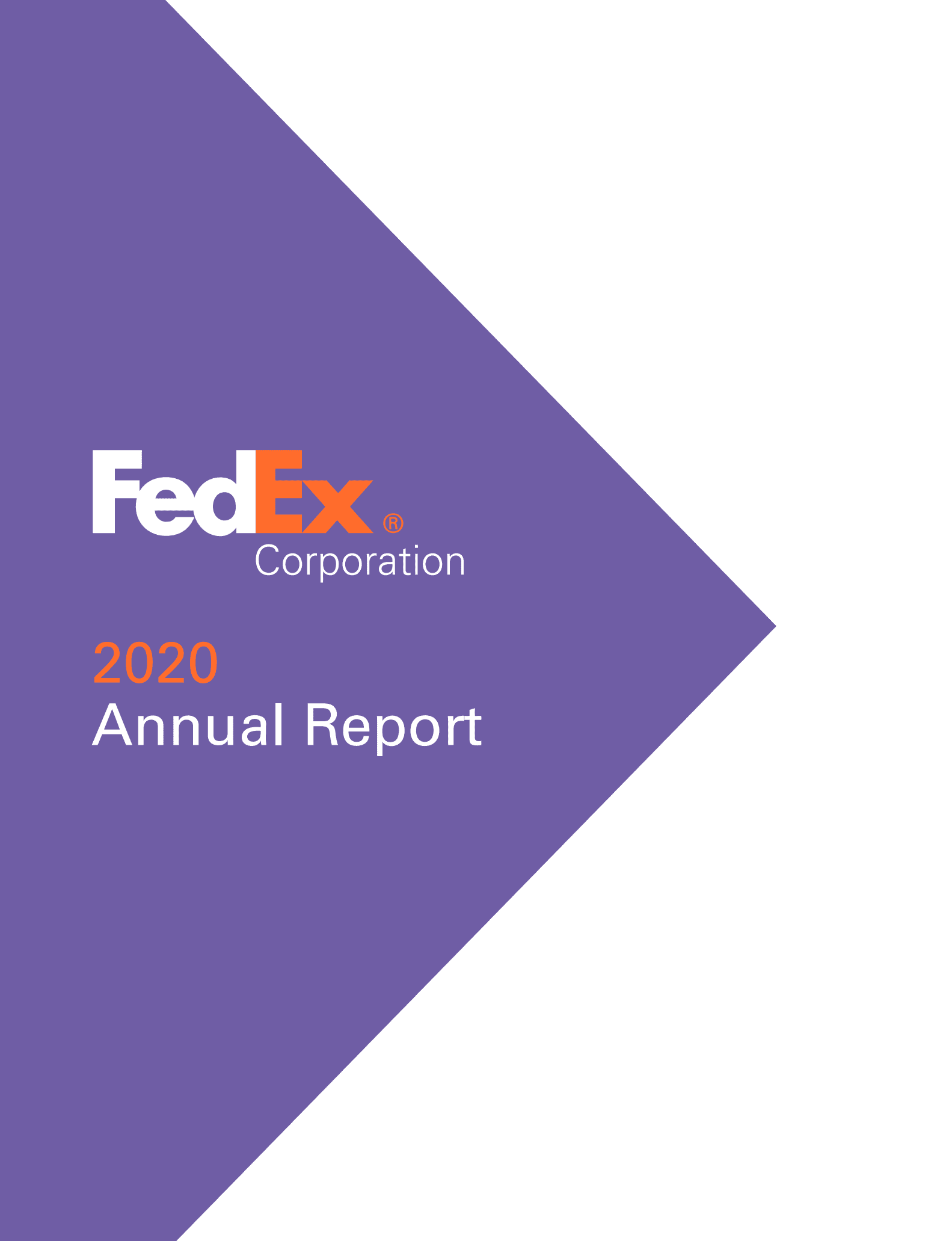 联邦快递（FEDEX）2020财年年度报告（英文版）.pdf 第1页