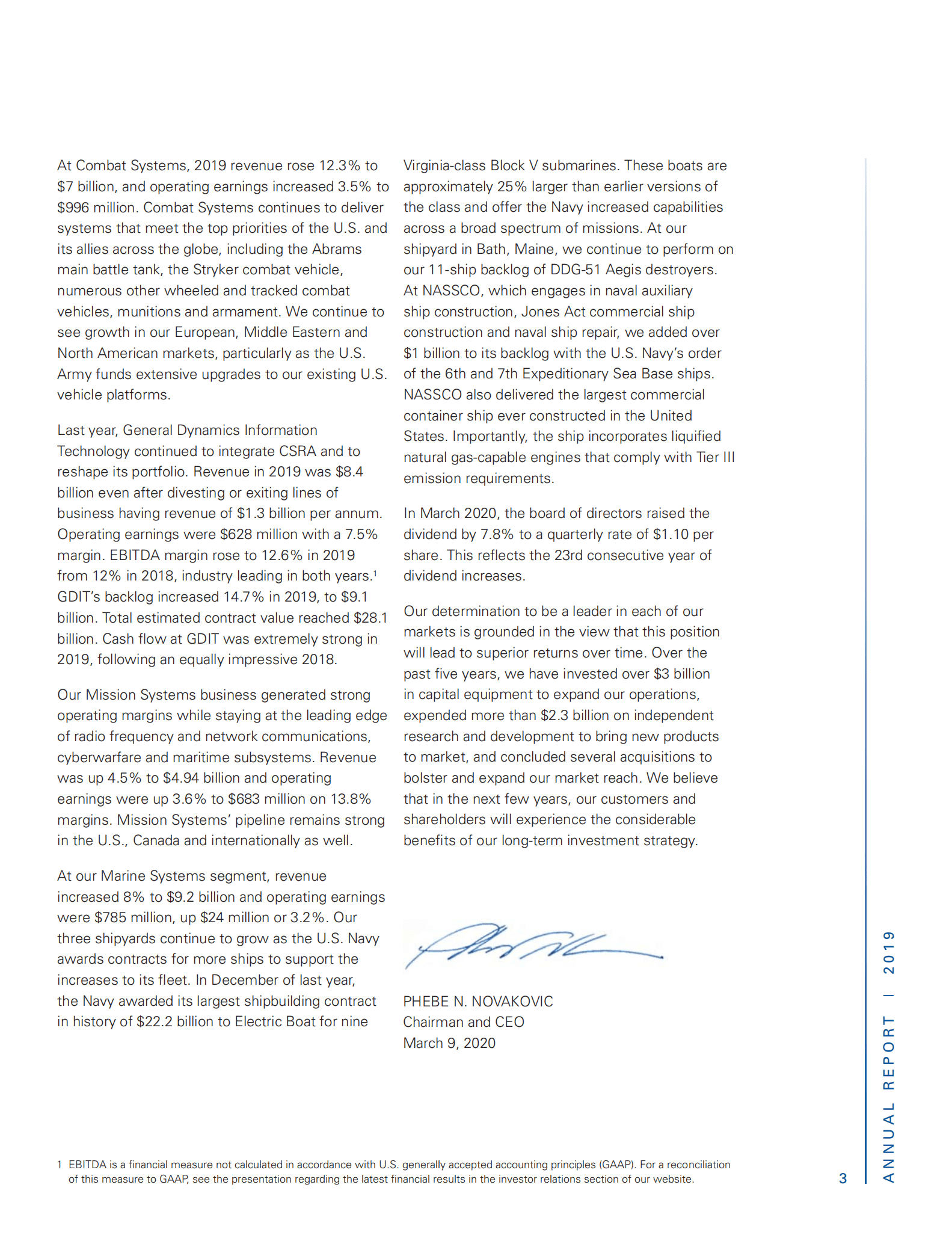 通用动力（GENERAL DYNAMICS）2019年年度报告（英文版）.pdf 第3页