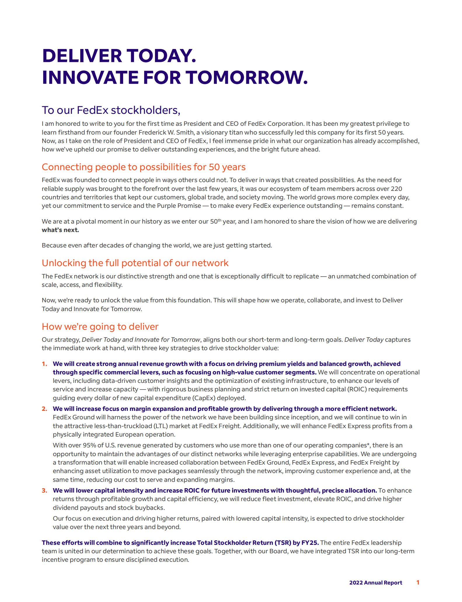 联邦快递（FEDEX）2022财年年度报告（英文版）.pdf 第2页