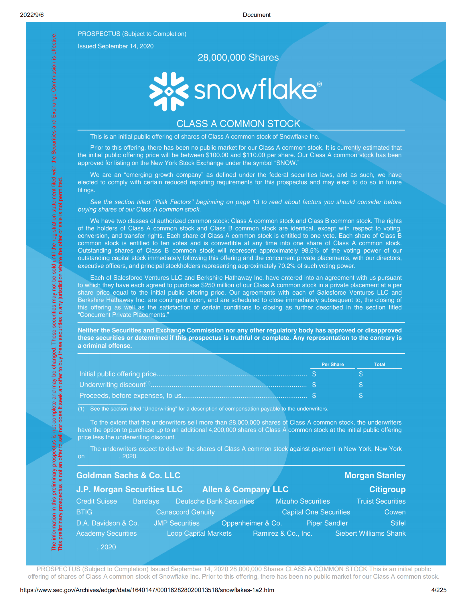 Snowflake美股IPO招股说明书（更新版）（225）.pdf 第4页