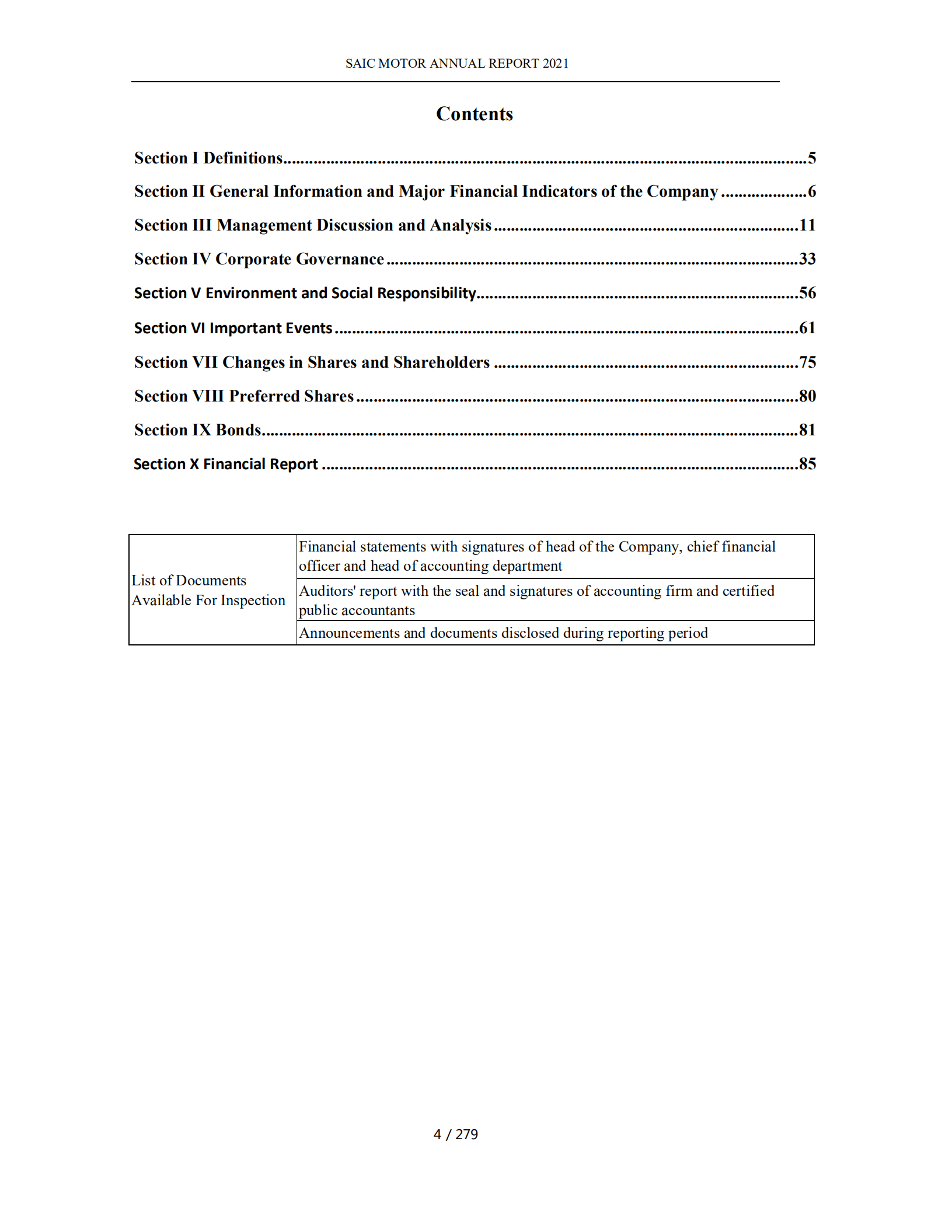 上海汽车集团股份有限公司（SAIC MOTOR）2021年年度报告（英文版）.pdf 第4页