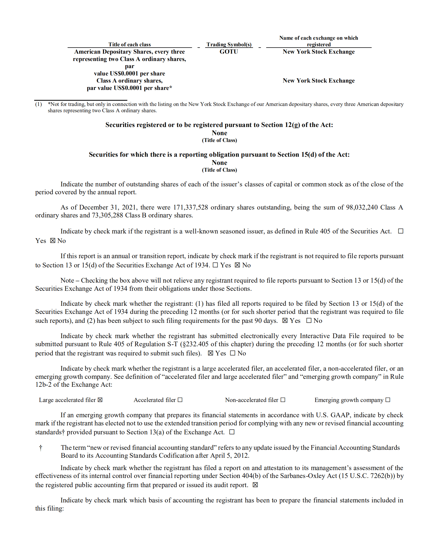 高途（GOTU.US）2021年年度报告（英文版）.pdf 第2页