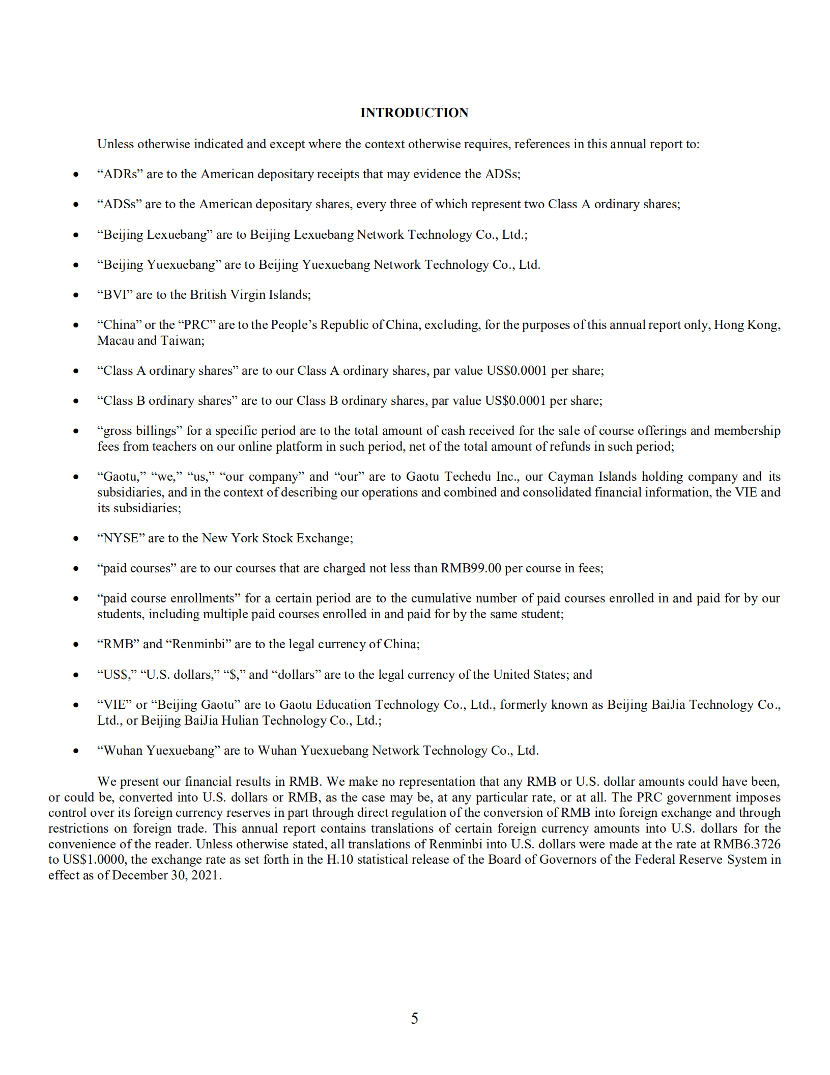 高途（GOTU.US）2021年年度报告（英文版）.pdf 第5页
