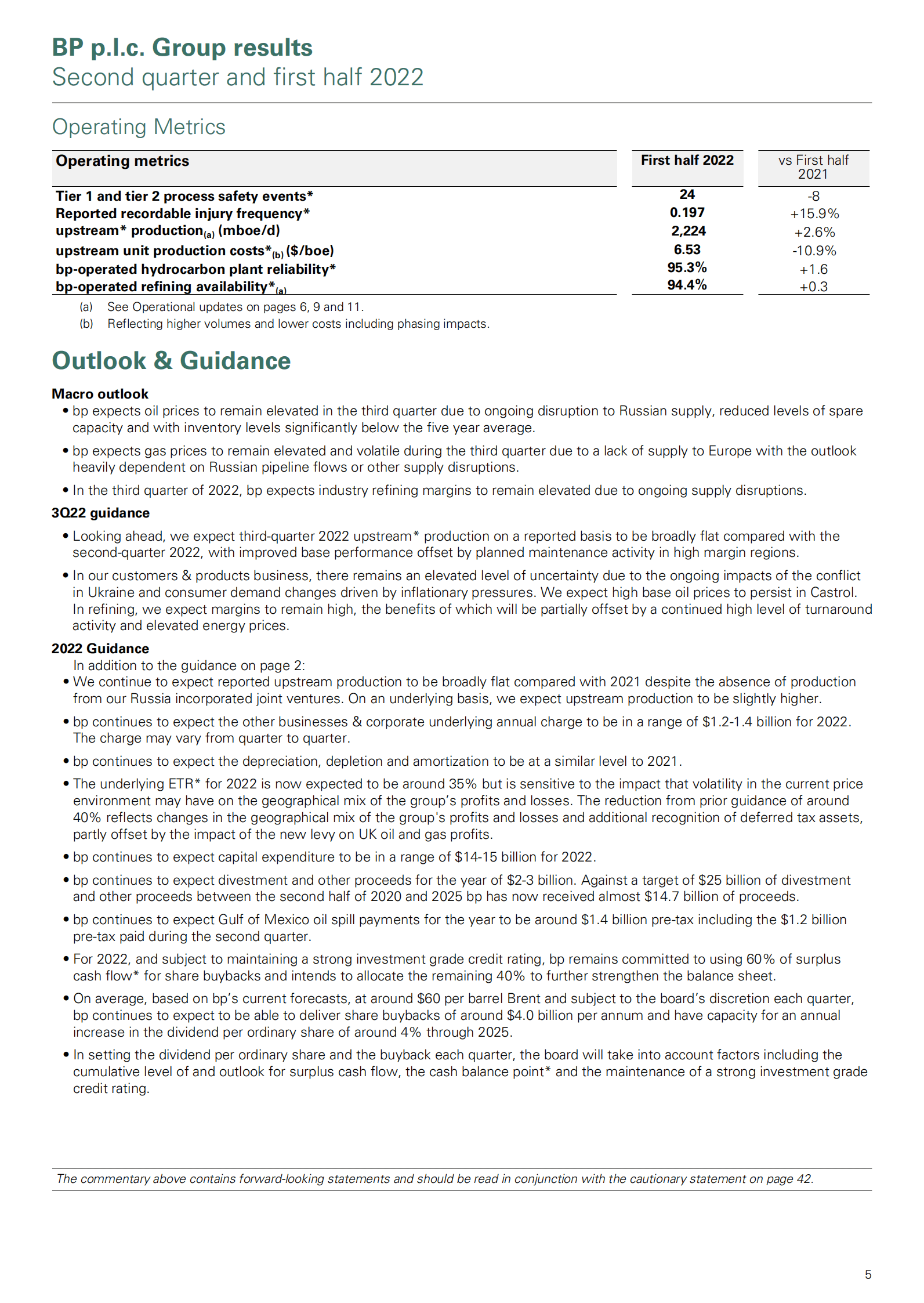 英国石油公司（BP）2022年第二季度财报（英文版）.pdf 第5页
