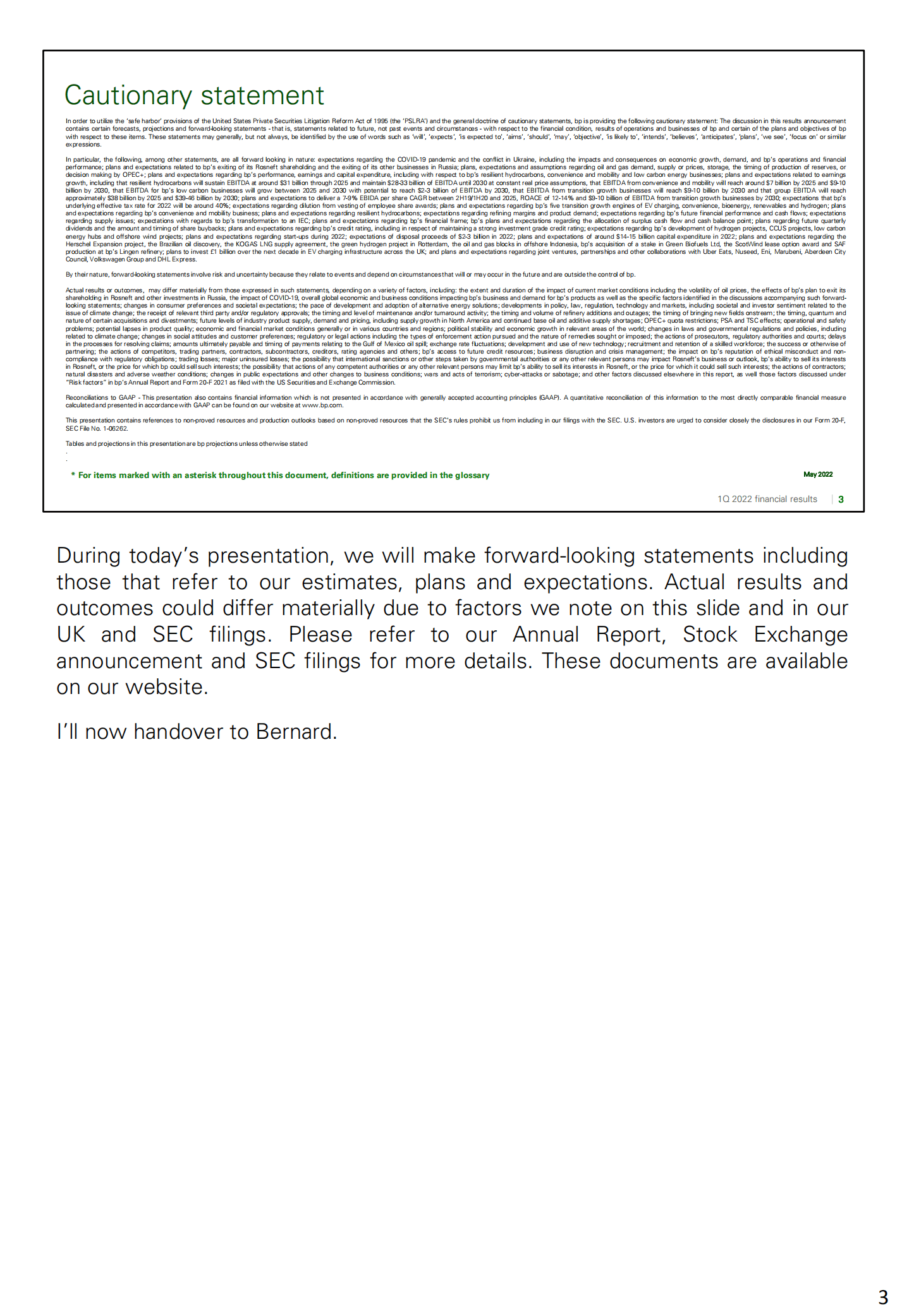 英国石油公司（BP）2022年第二一季度财报（英文版）.pdf 第3页
