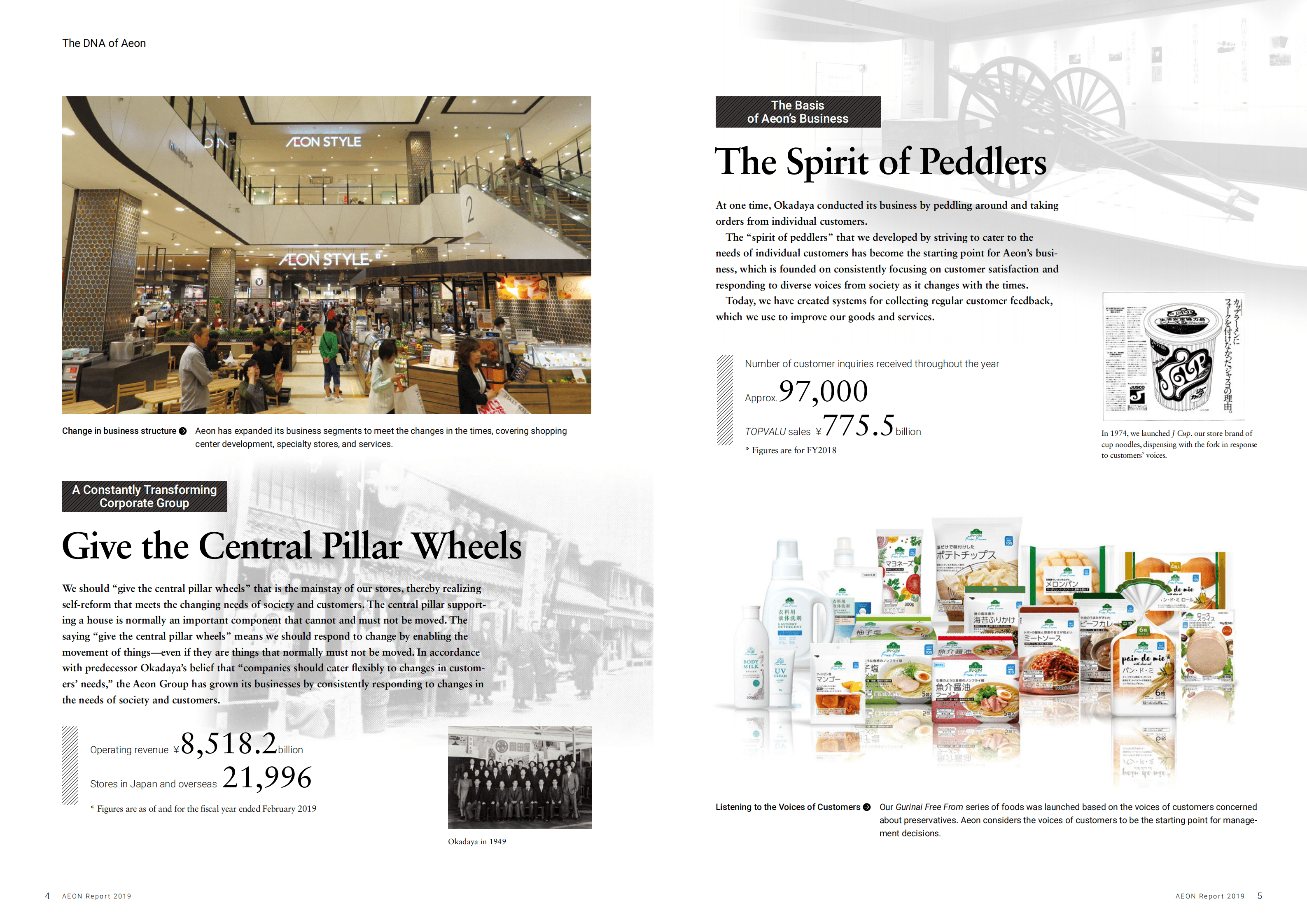 日本永旺集团（AEON）2019财年年度报告（英文版）.pdf 第4页