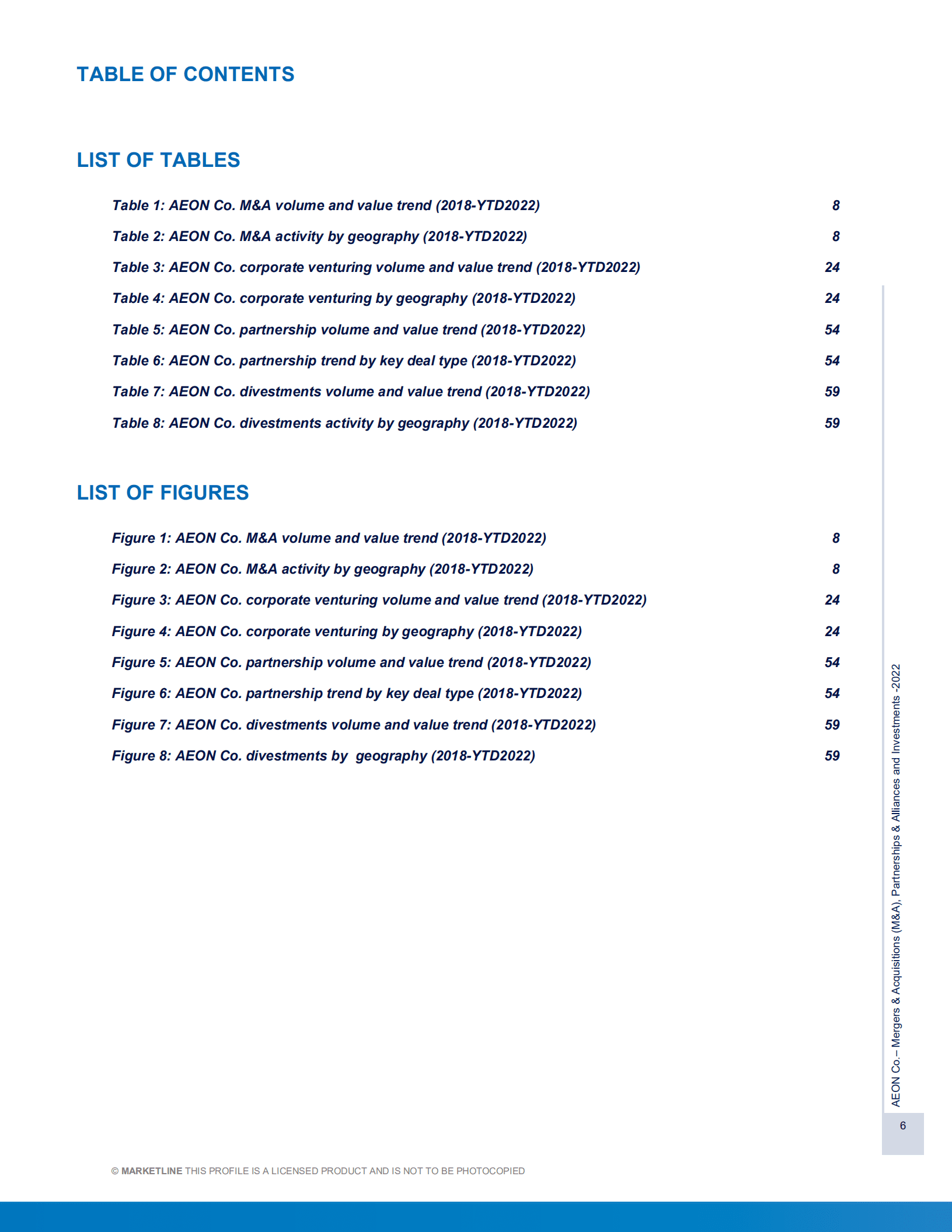 MarketLine：日本永旺集团（AEON）并购、联盟与投资分析报告（英文版）.pdf 第6页
