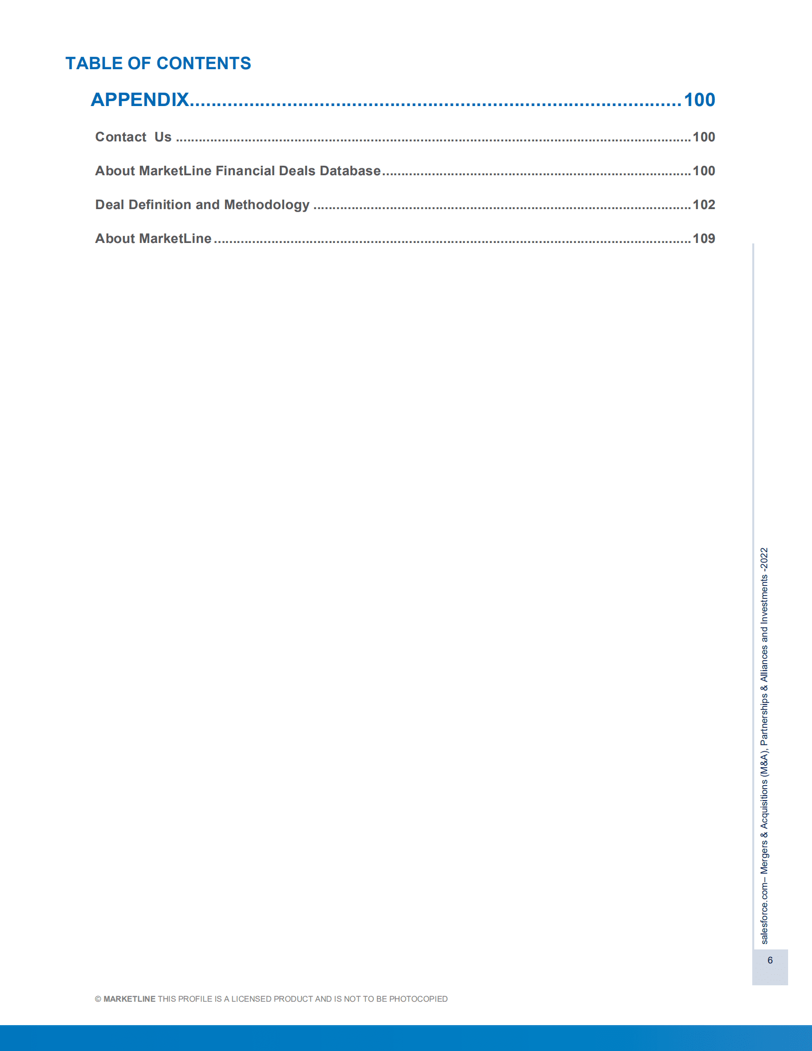MarketLine：Salesforce并购、联盟与投资分析报告（英文版）.pdf 第6页