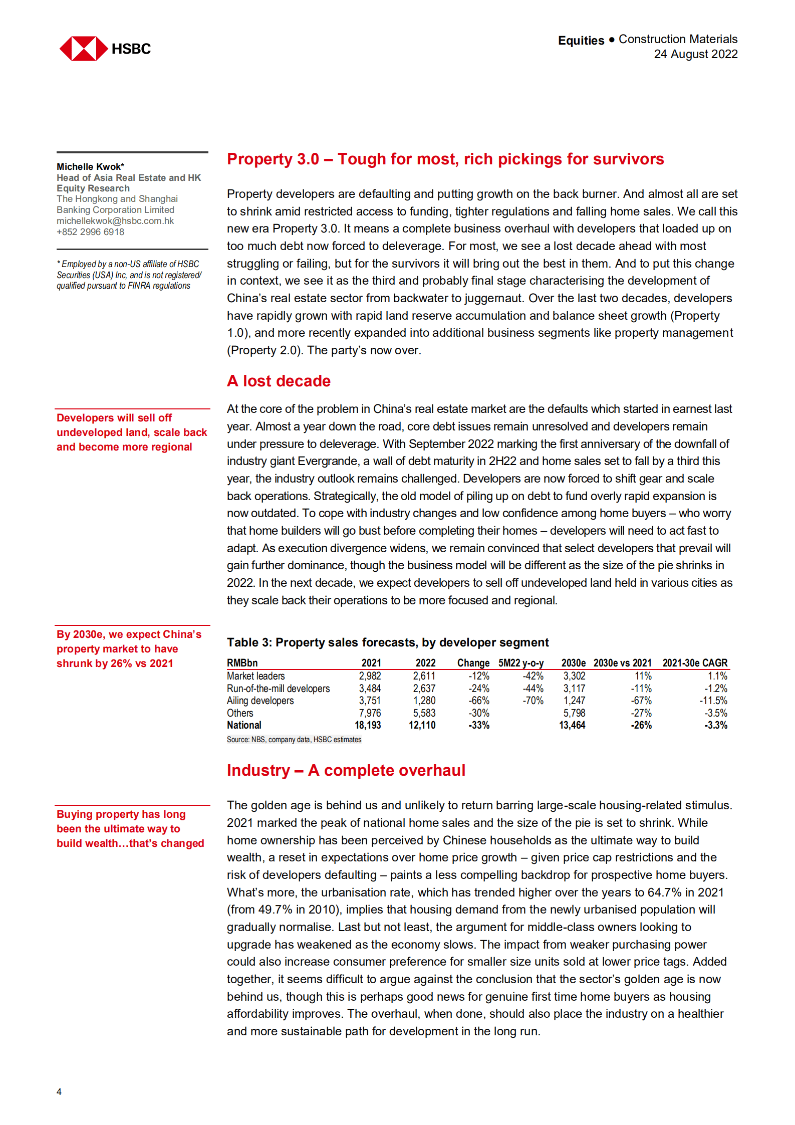 汇丰银行（HSBC）：2022年中国建筑材料行业分析报告-持熊市观点（英文版）.pdf 第4页