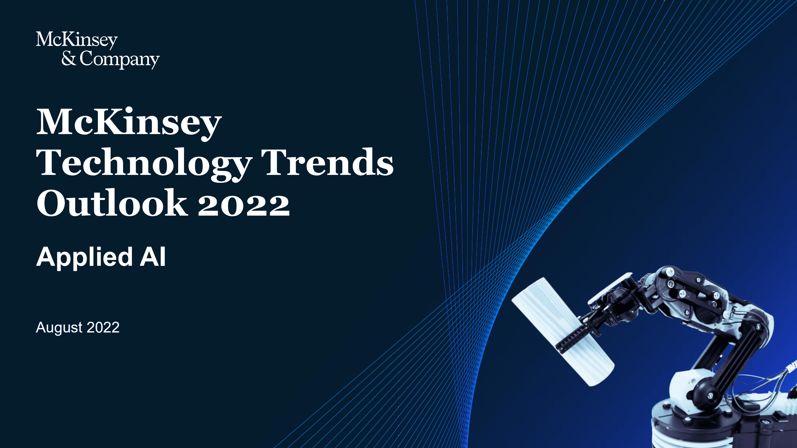麦肯锡（McKinsey）：2022年技术趋势展望报告-应用人工智能（英文版）.pdf 第1页