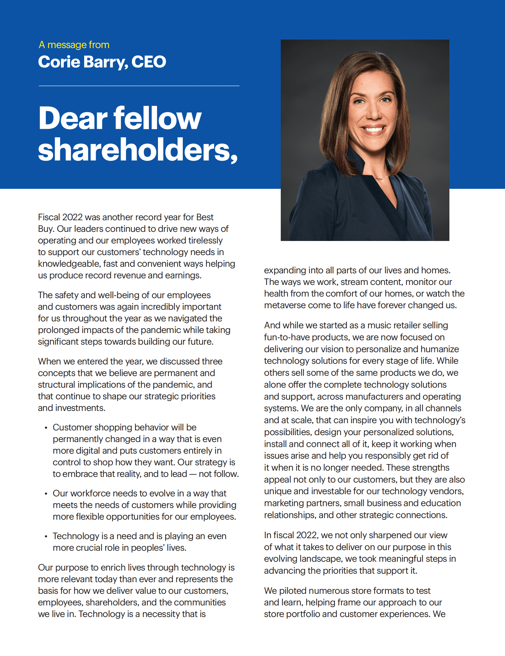 百思买（BEST BUY）2022财年年度报告（英文版）.pdf 第3页