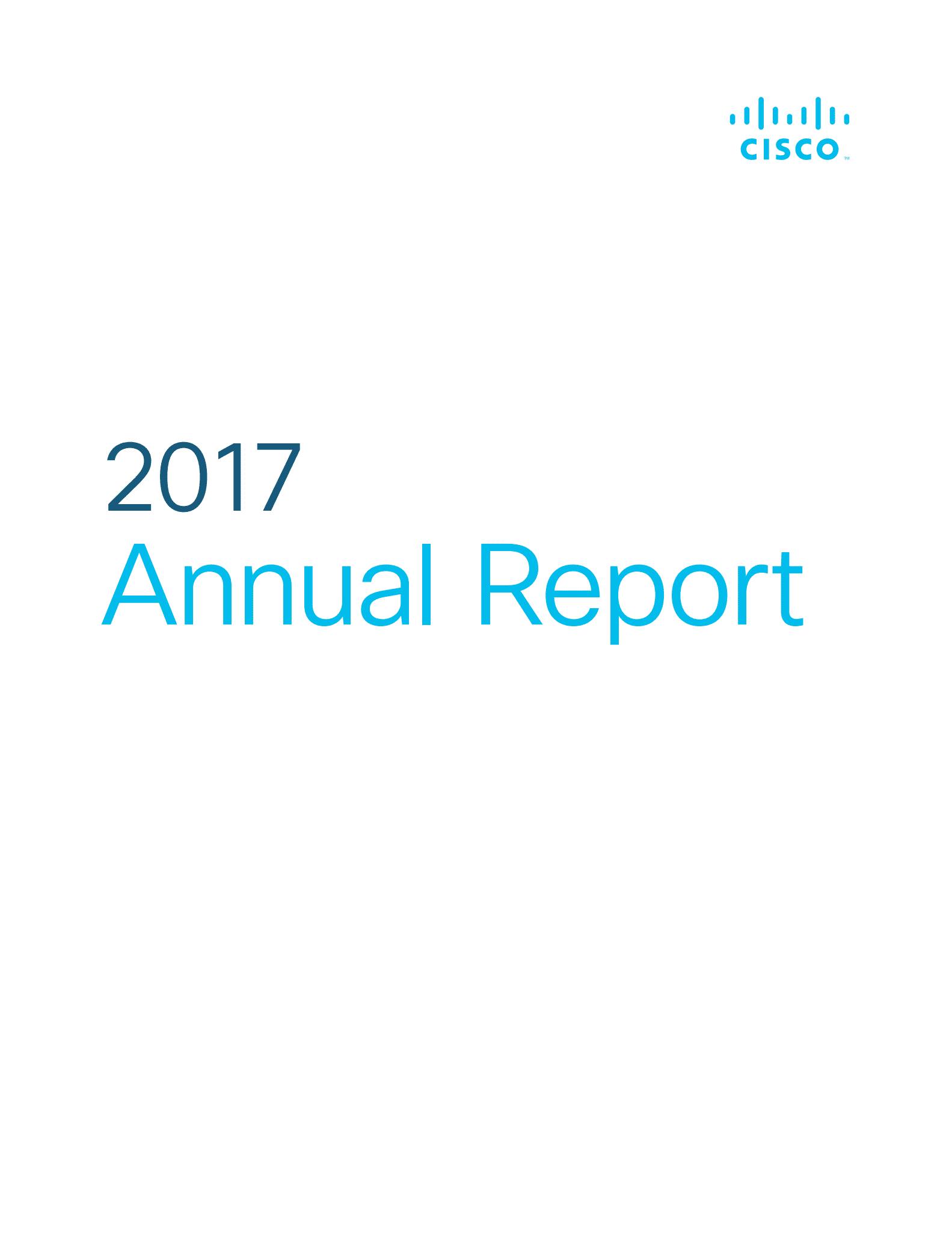 思科公司（CISCO SYSTEMS）2017年年度报告（英文版）.PDF 第1页