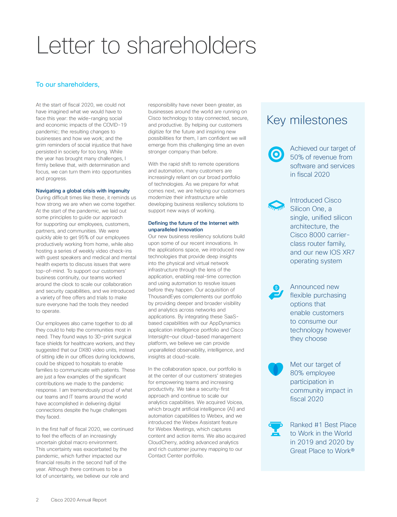 思科公司（CISCO SYSTEMS）2020年年度报告（英文版）.pdf 第4页