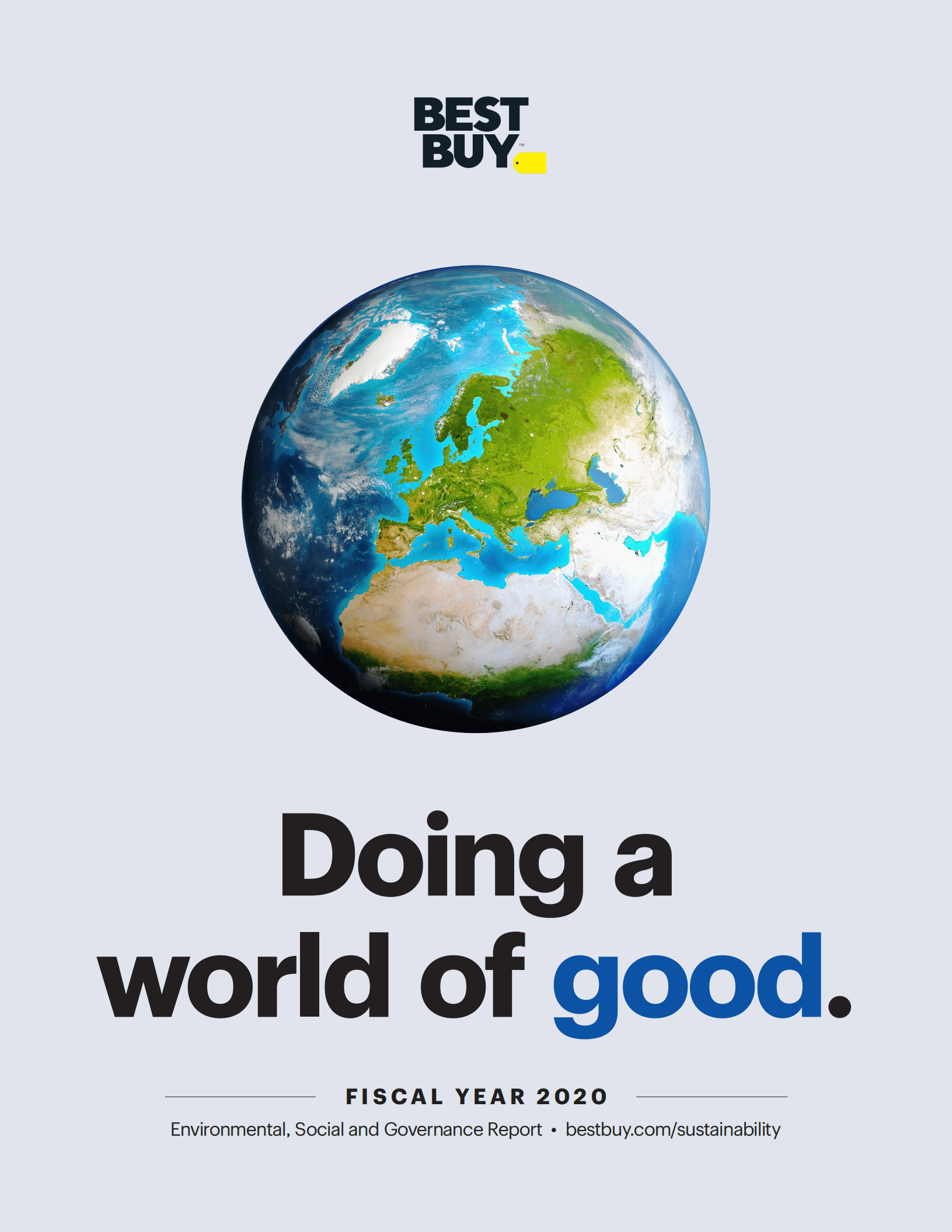 百思买（BEST BUY）2020财年环境、社会和治理（ESG）报告（英文版）.pdf 第1页