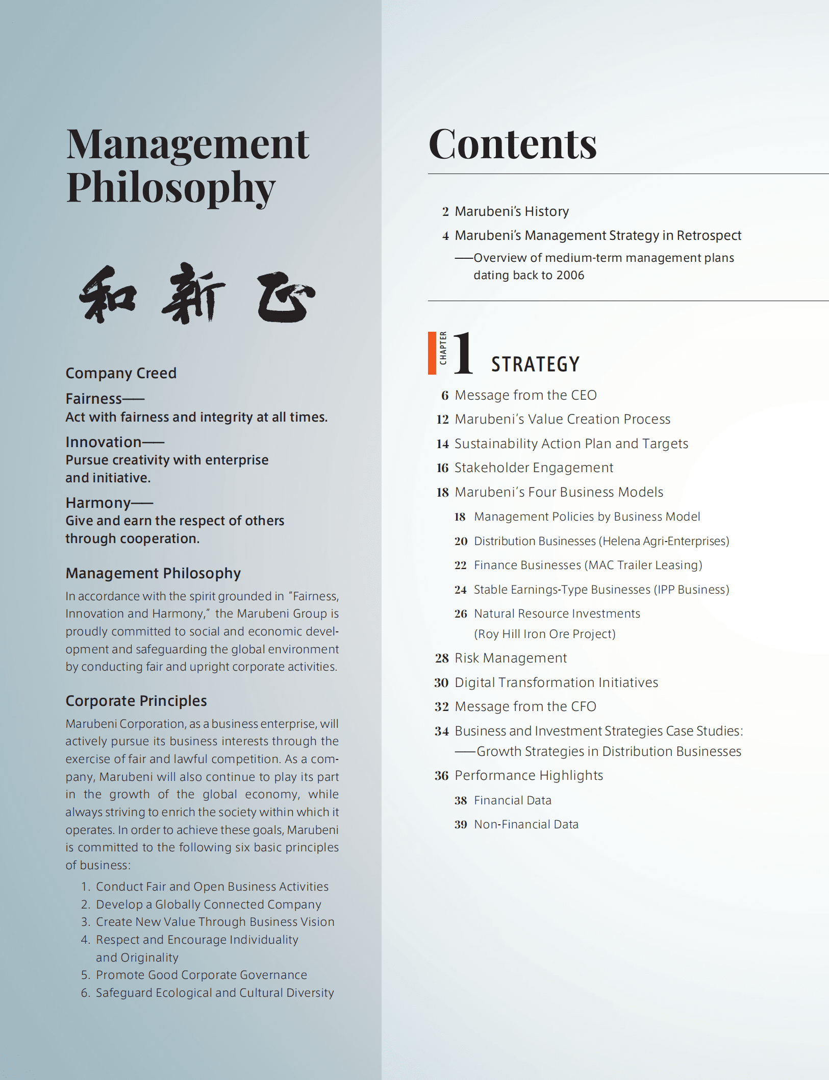 丸红株式会社（MARUBENI）2018年年度报告（英文版）.pdf 第2页