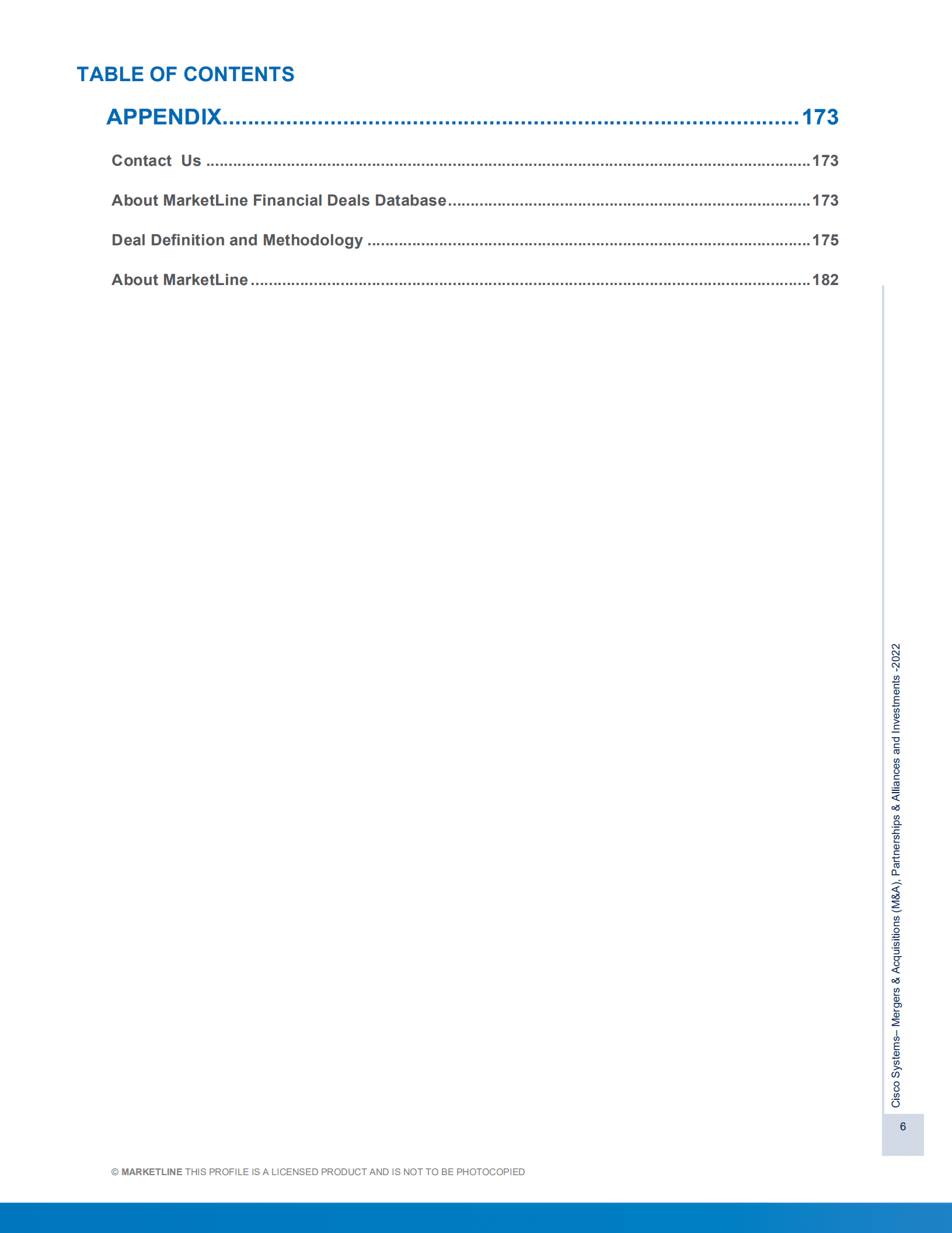 MarketLine：思科公司并购、联盟与投资分析报告（英文版）.pdf 第6页