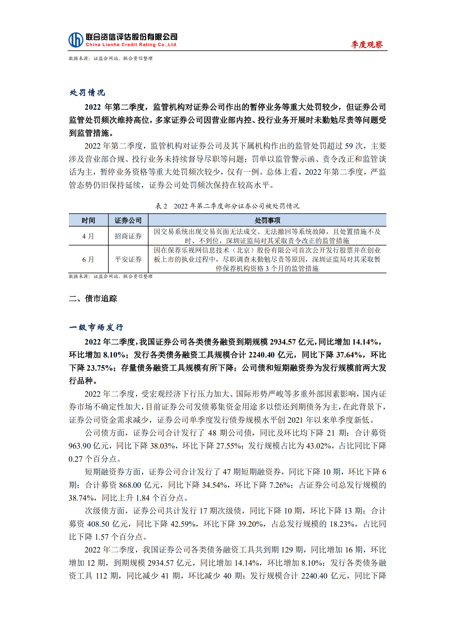 联合资信：2022年第二季度证券公司行业观察报告.pdf 第4页