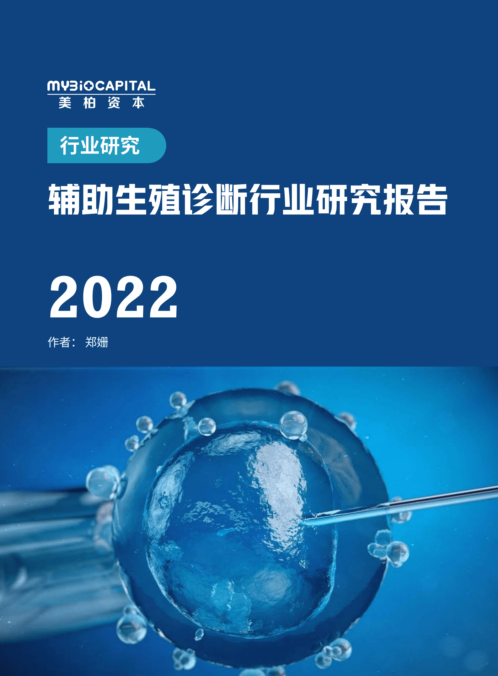 美柏资本：2022辅助生殖诊断行业研究报告.pdf 第1页