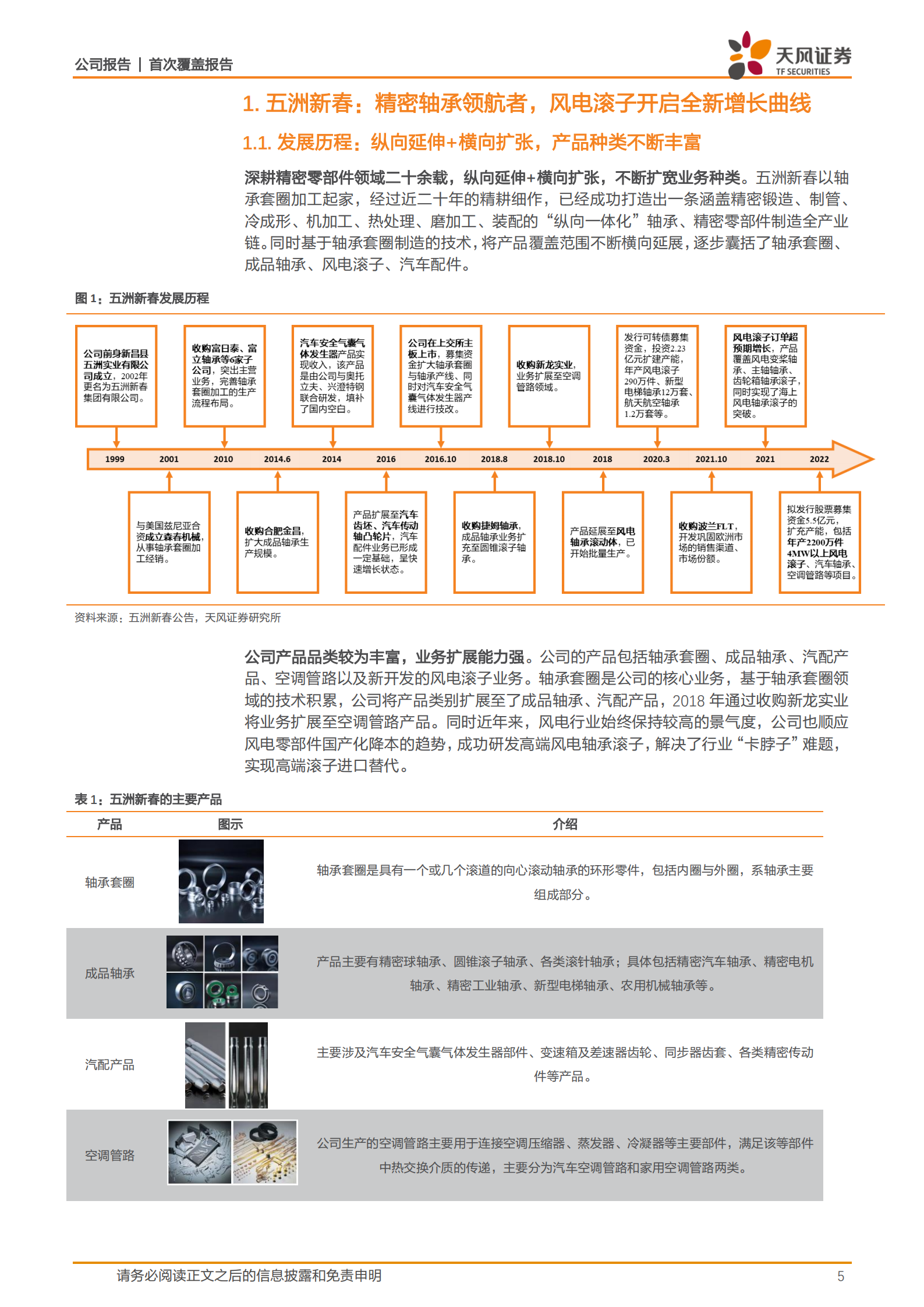 五洲新春-国内精密轴承领航者，风电滚子开启全新增长曲线-220807.pdf 第5页