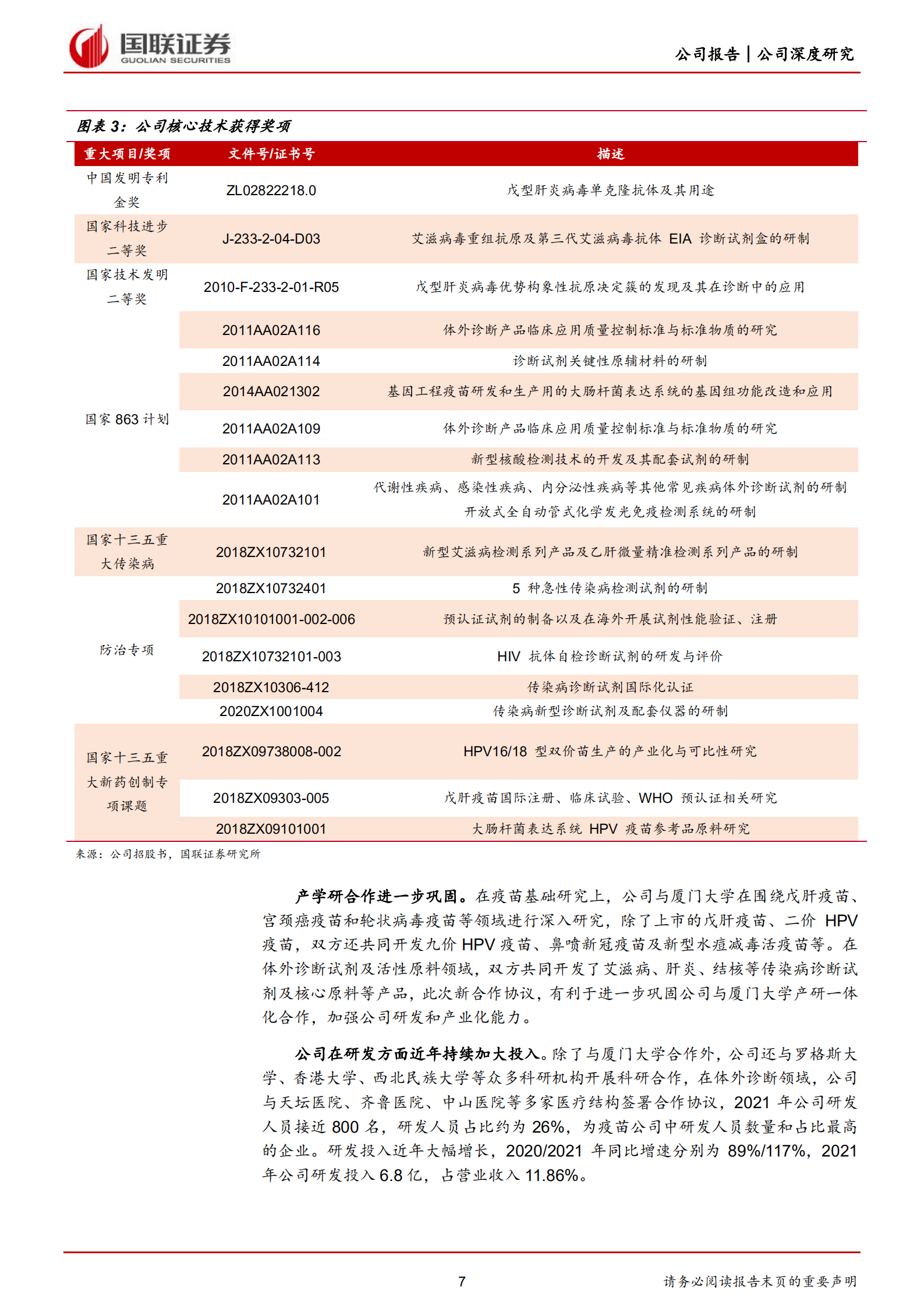 万泰生物-研发平台优势明显，HPV疫苗放量可期-220701.pdf 第7页