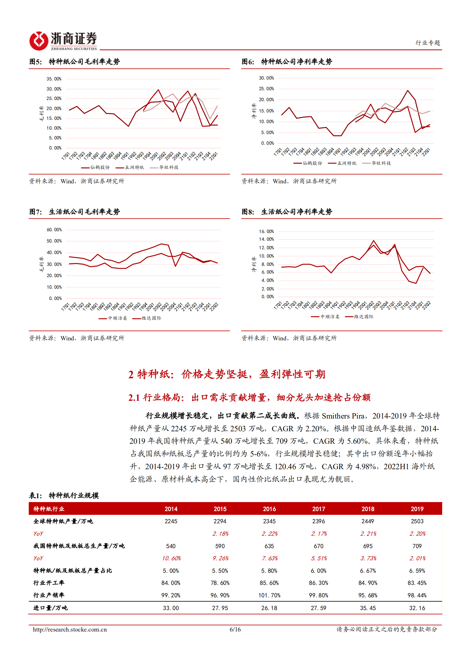 特种纸行业盈利拐点专题报告：浆价中期或将回落，特种纸、生活纸盈利具向上弹性-220725.pdf 第6页