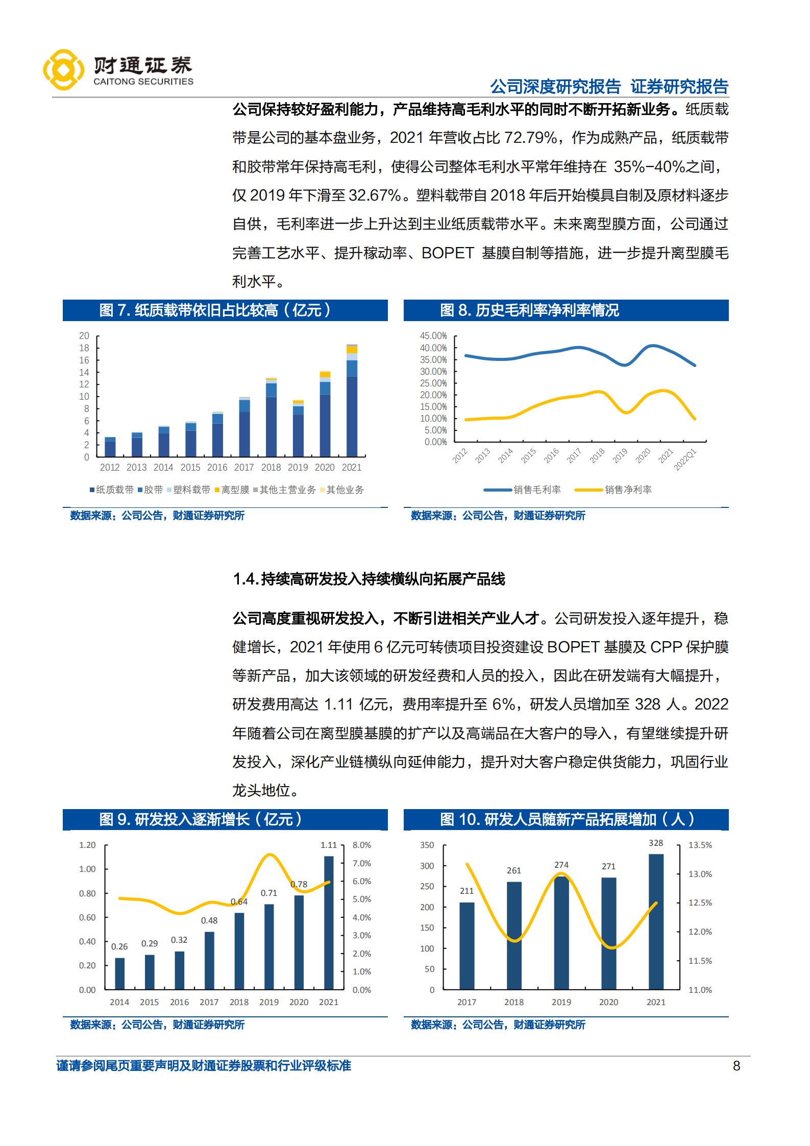 洁美科技-纵横一体化载带龙头，加码离型膜打开成长空间-220719.pdf 第8页
