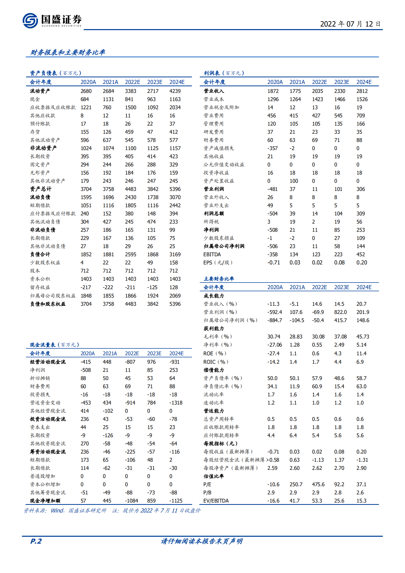 江苏吴中：老牌药企迈入大健康新格局，自研并购高端入局针剂赛道-220712.pdf 第2页