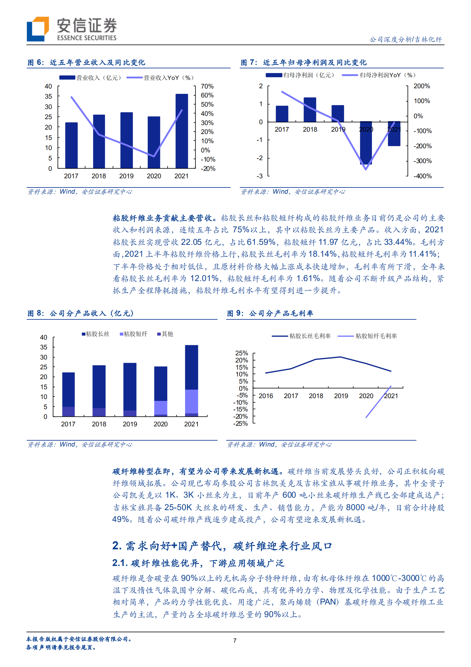 吉林化纤-粘胶长丝主业地位稳固，碳纤维领域扬帆起航-220630.pdf 第7页