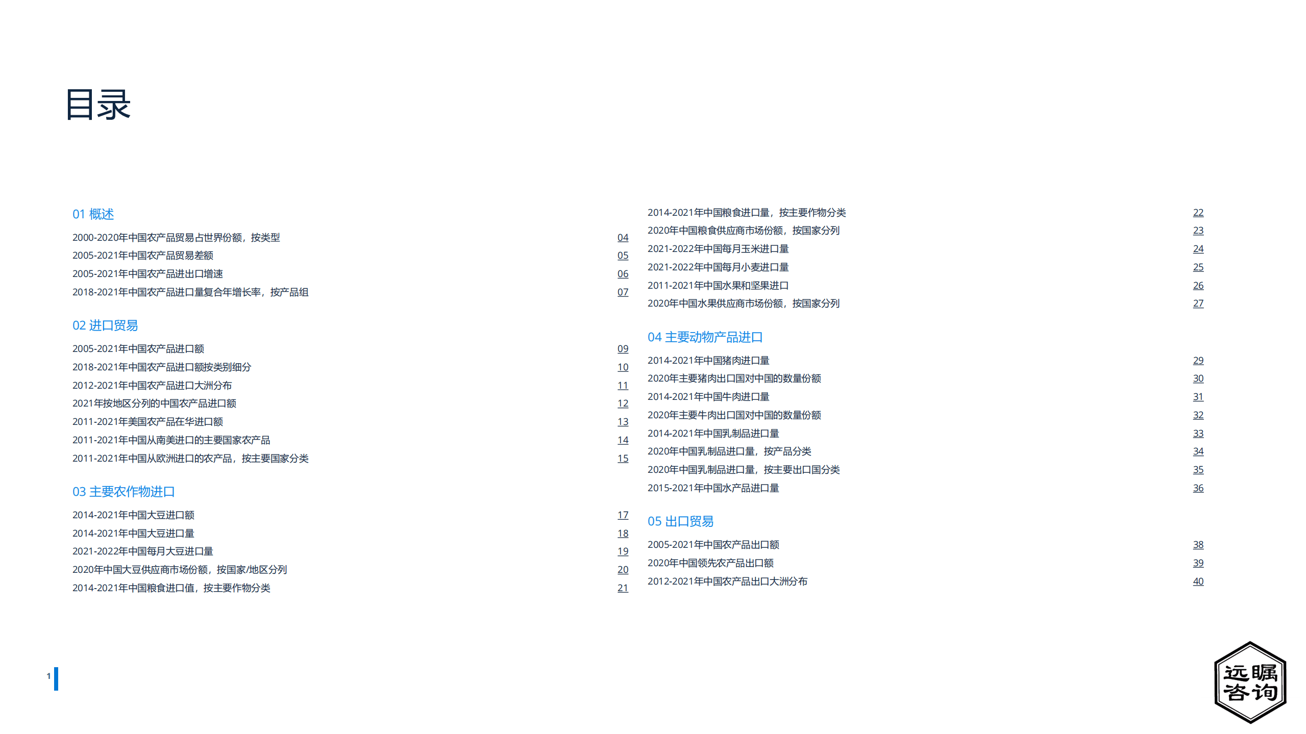 远瞩咨询：2022年中国农产品贸易行业市场分析报告.pdf 第2页