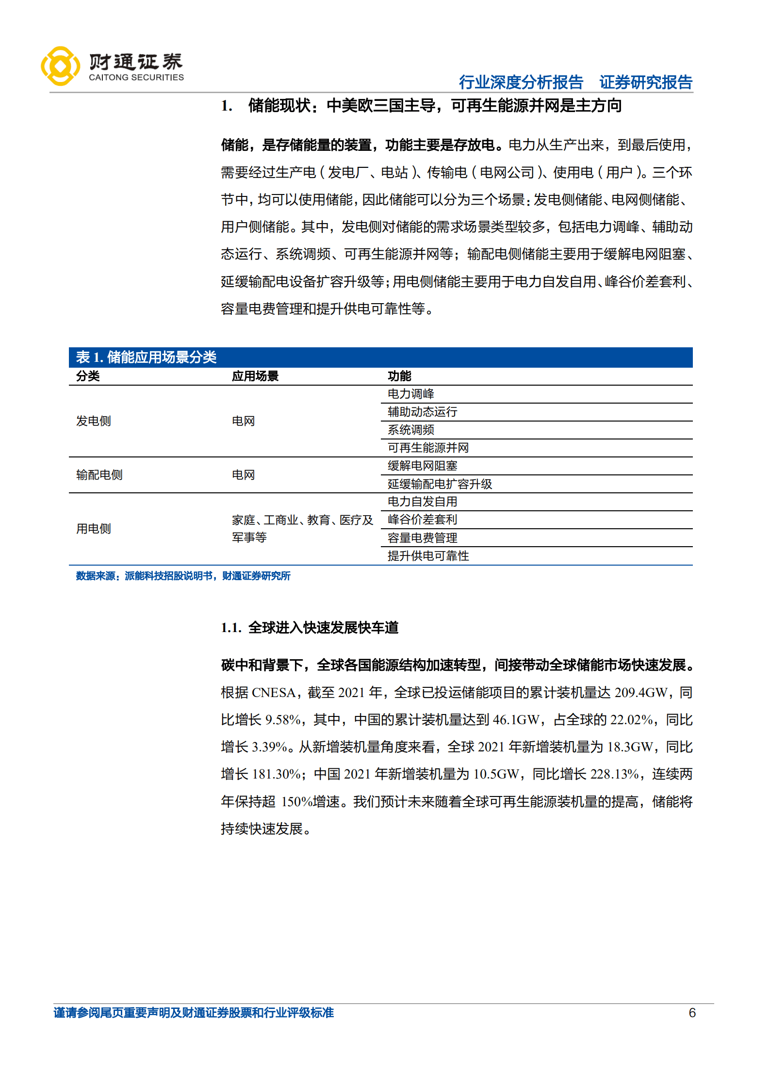 储能行业深度：方兴未艾，全球储能市场2021~25年复合增速有望达到94.26%-220929.pdf 第6页