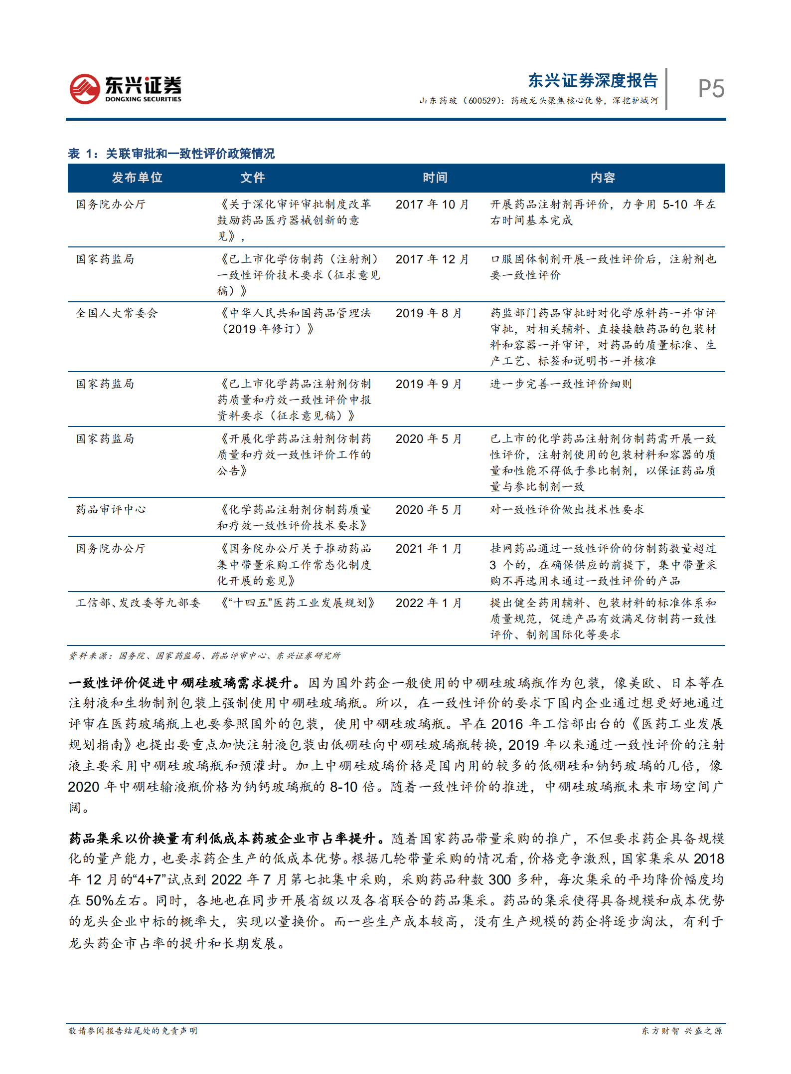 山东药玻：药玻龙头聚焦核心优势，深挖护城河-220930.pdf 第5页